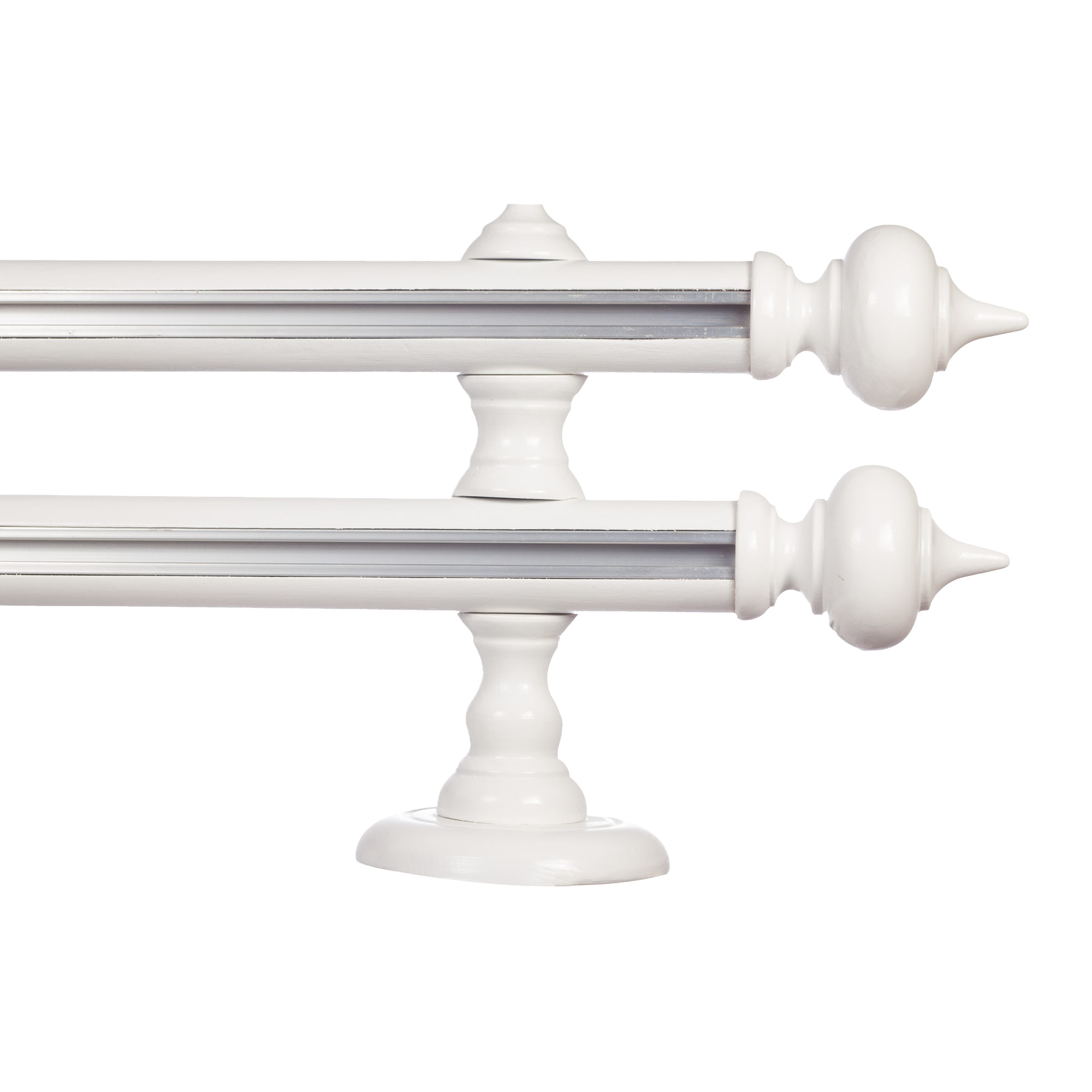 Stella két alumíniumsínes fa rúdkarnis alb Stella két alumíniumsínes fa rúdkarnis Fehér