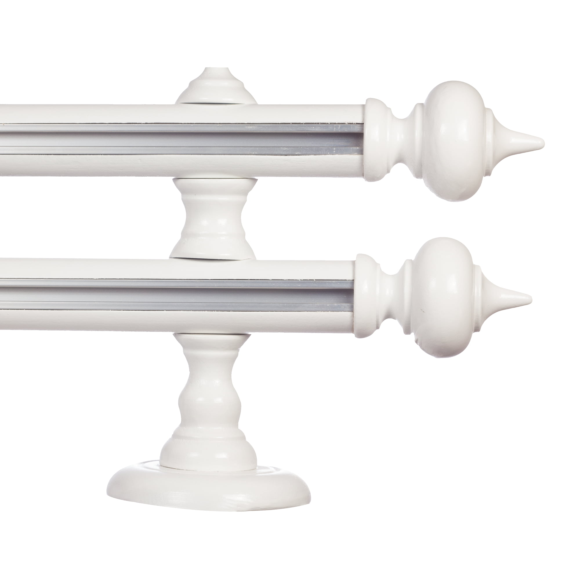 Stella két alumíniumsínes fa rúdkarnis alb Stella két alumíniumsínes fa rúdkarnis Fehér