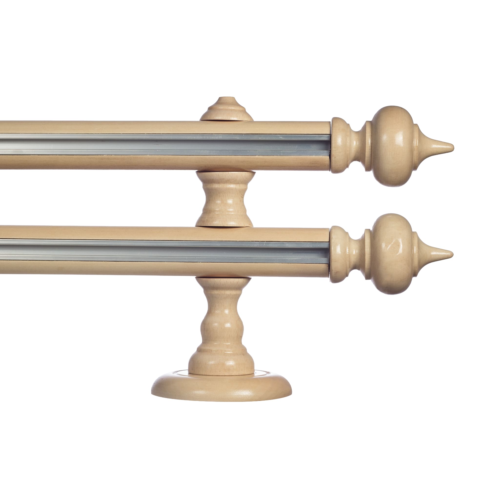 Stella két alumíniumsínes fa rúdkarnis natur Stella két alumíniumsínes fa rúdkarnis Natúr