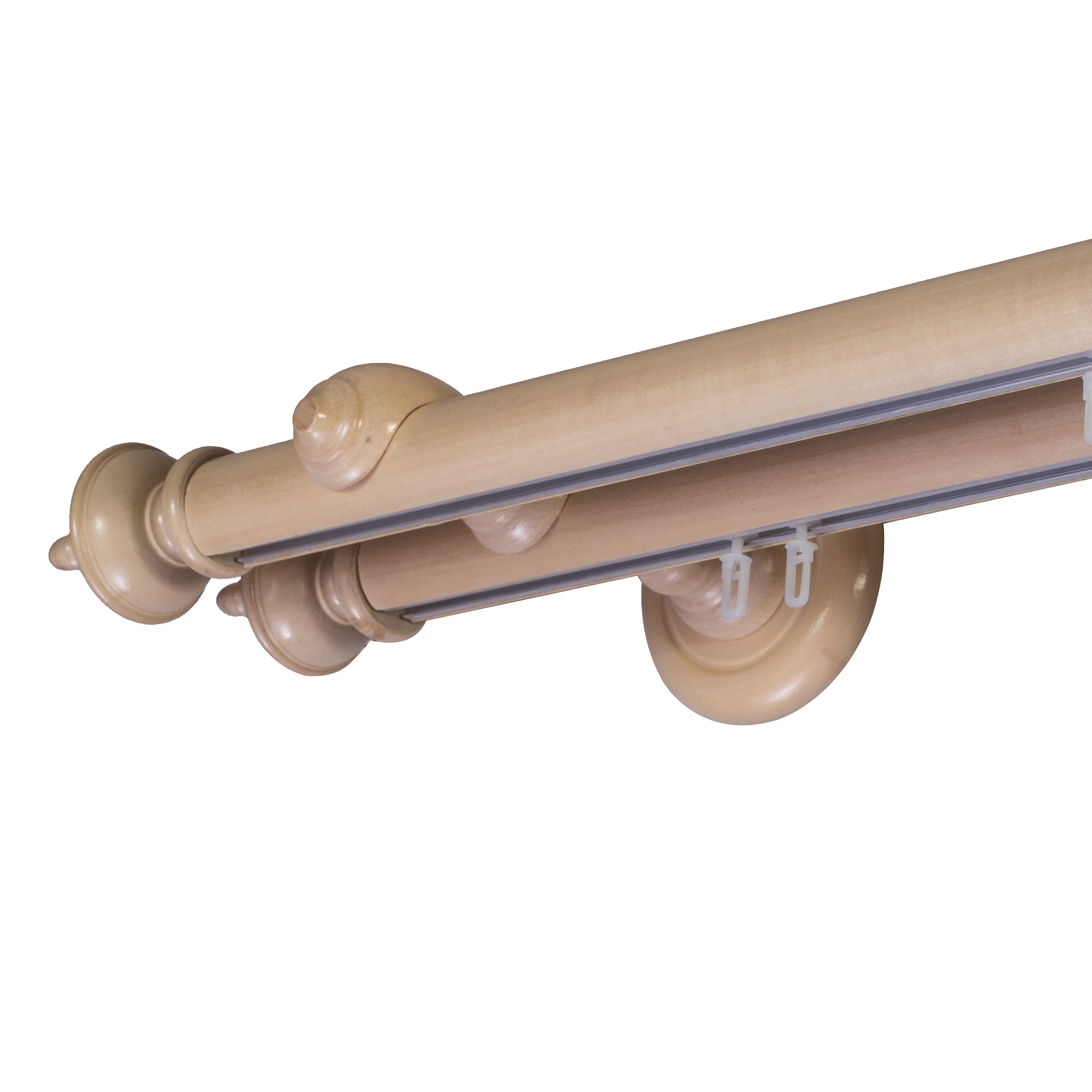 Stella két alumíniumsínes fa rúdkarnis natur Stella két alumíniumsínes fa rúdkarnis Natúr