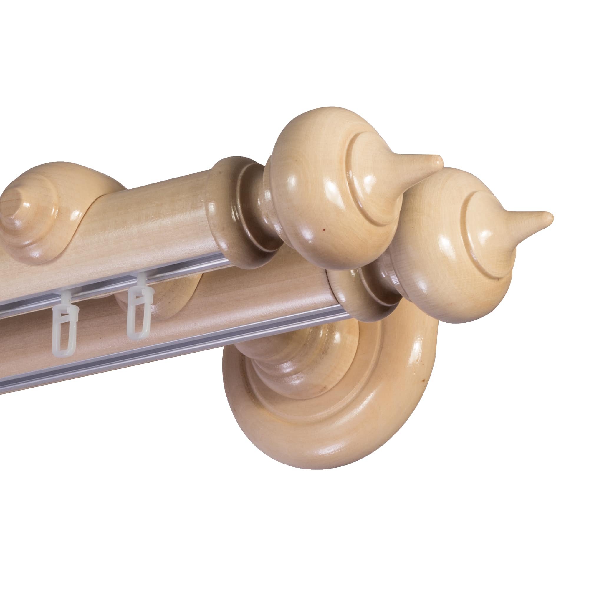 Stella két alumíniumsínes fa rúdkarnis natur Stella két alumíniumsínes fa rúdkarnis Natúr