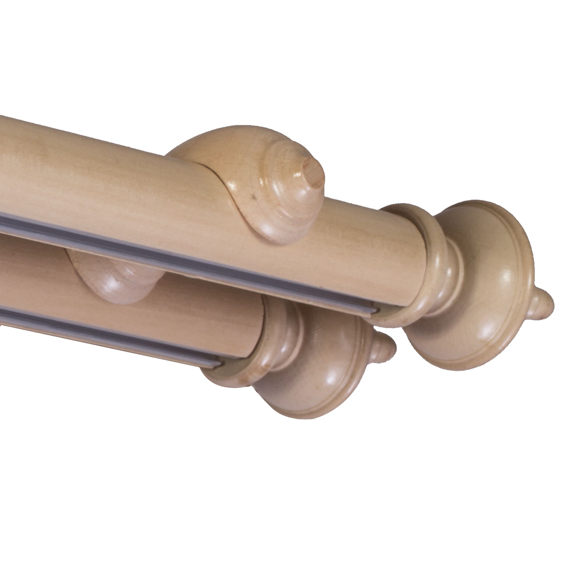 Stella két alumíniumsínes fa rúdkarnis natur Stella két alumíniumsínes fa rúdkarnis Natúr