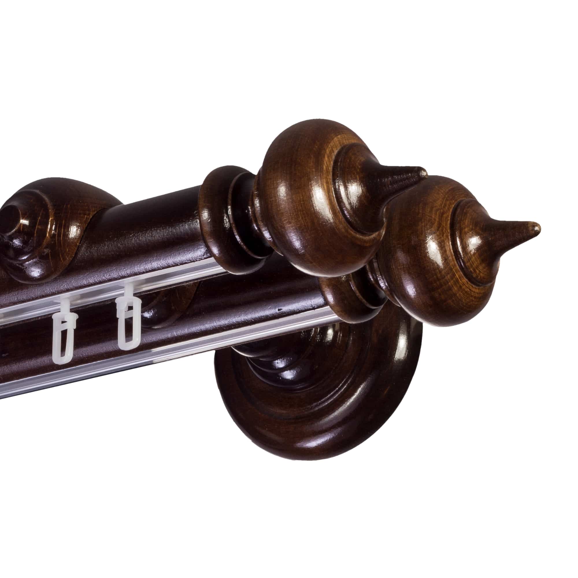 Stella két alumíniumsínes fa rúdkarnis nuc Stella két alumíniumsínes fa rúdkarnis Dió