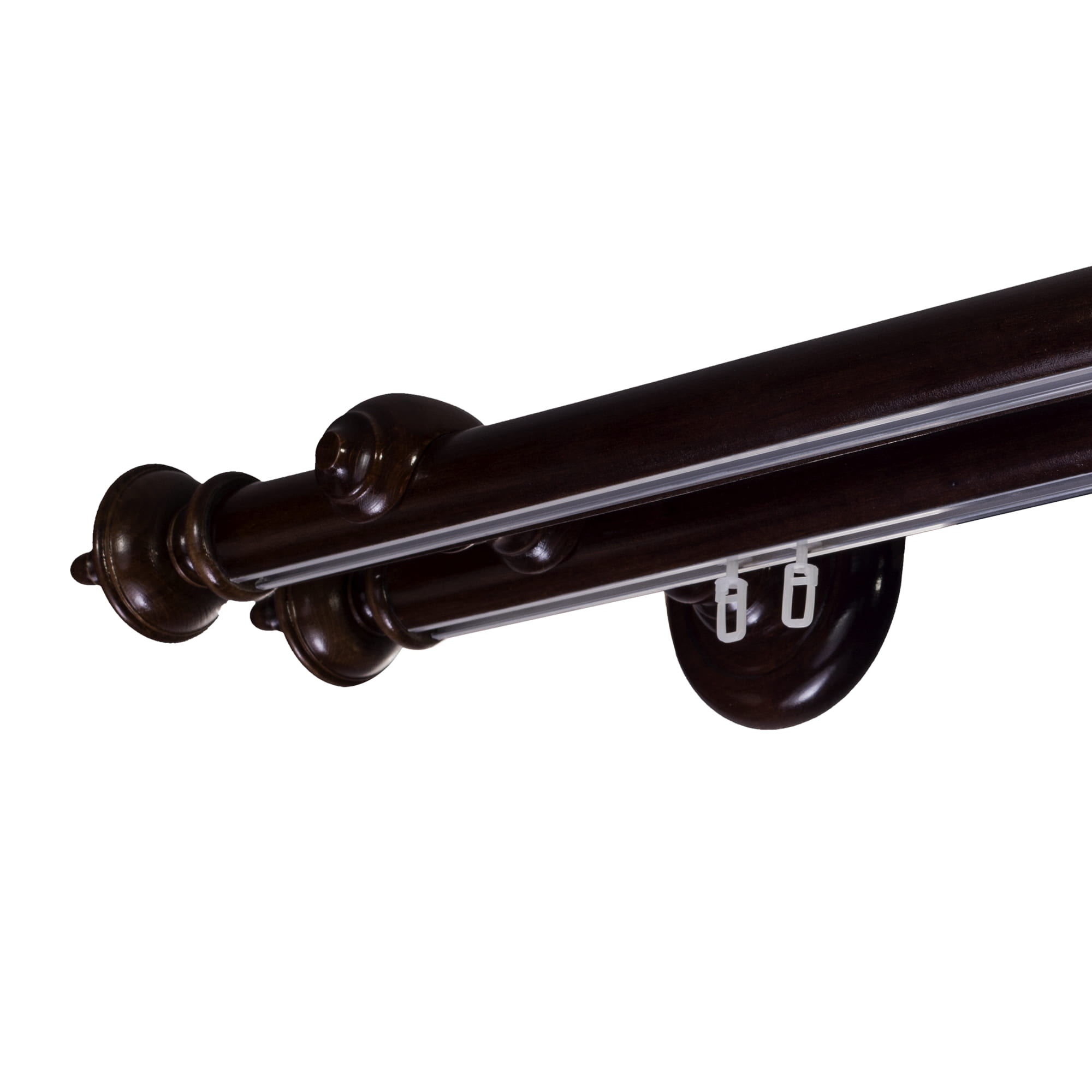 Stella két alumíniumsínes fa rúdkarnis wenge Stella két alumíniumsínes fa rúdkarnis Wenge