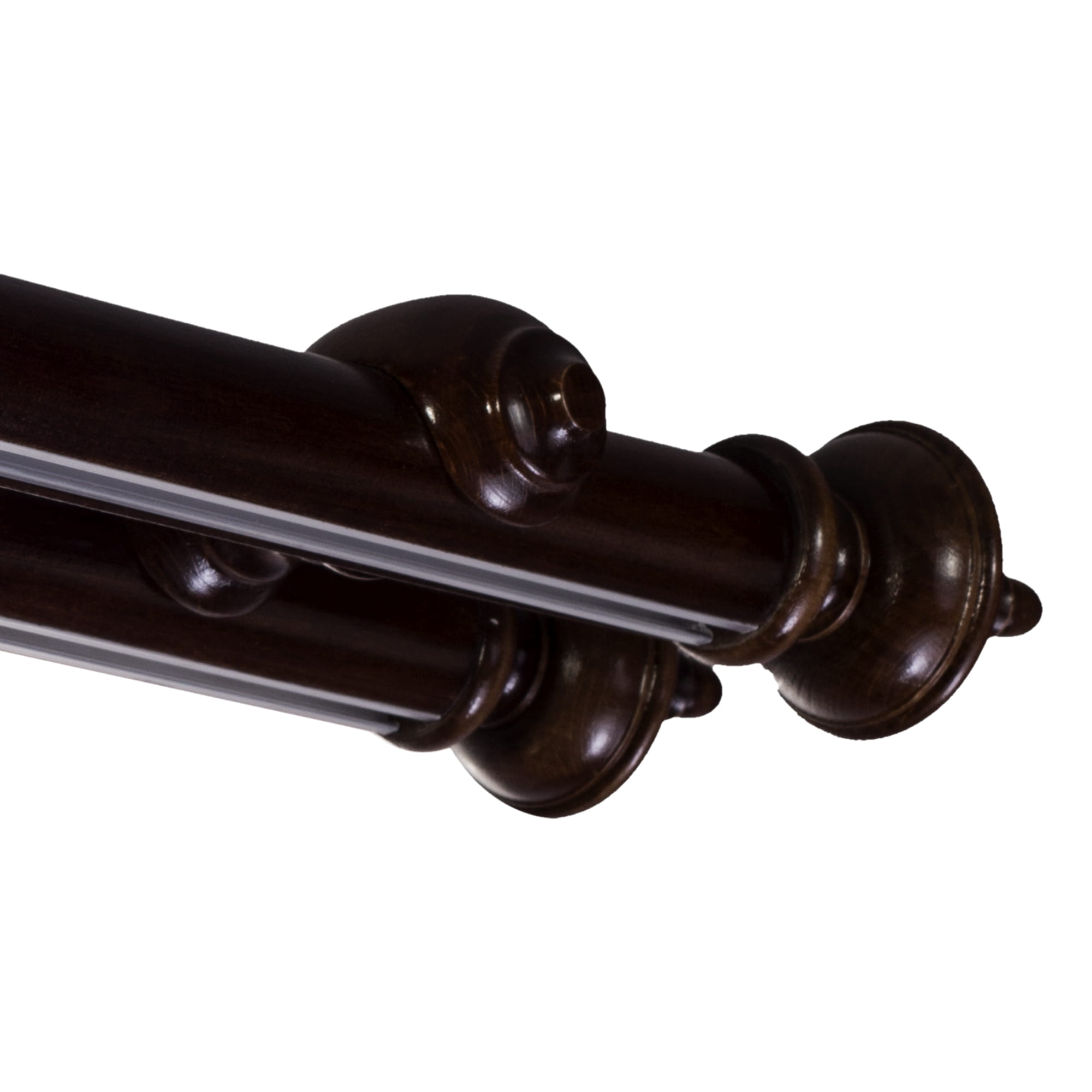 Stella két alumíniumsínes fa rúdkarnis wenge Stella két alumíniumsínes fa rúdkarnis Wenge