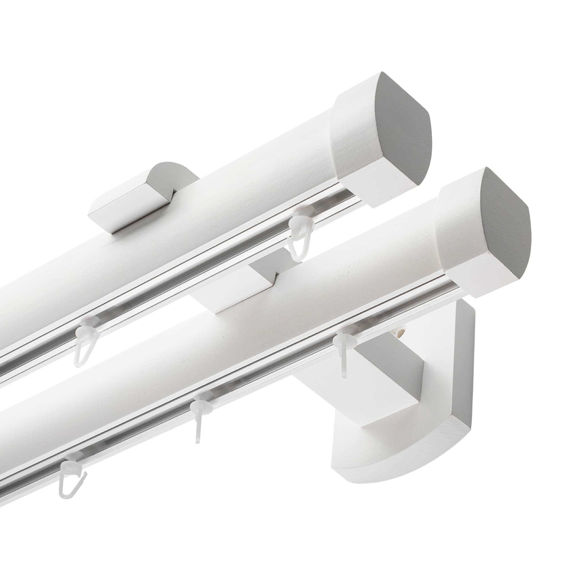 Domino két alumíniumsínes profilkarnis alb Domino két alumíniumsínes profilkarnis Fehér