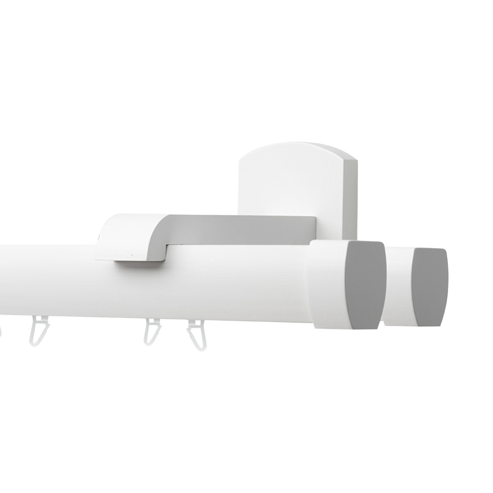 Domino két alumíniumsínes profilkarnis alb Domino két alumíniumsínes profilkarnis Fehér