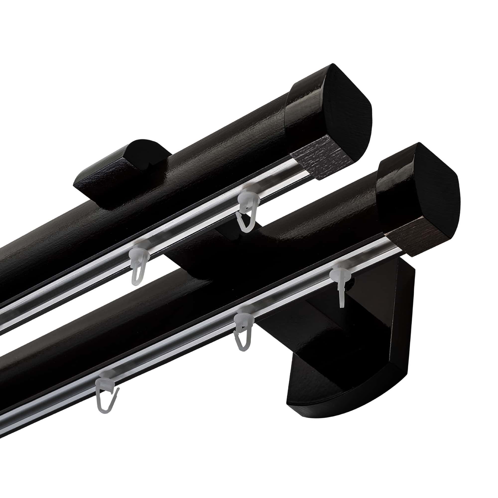 Domino két alumíniumsínes profilkarnis negru Domino két alumíniumsínes profilkarnis Fekete