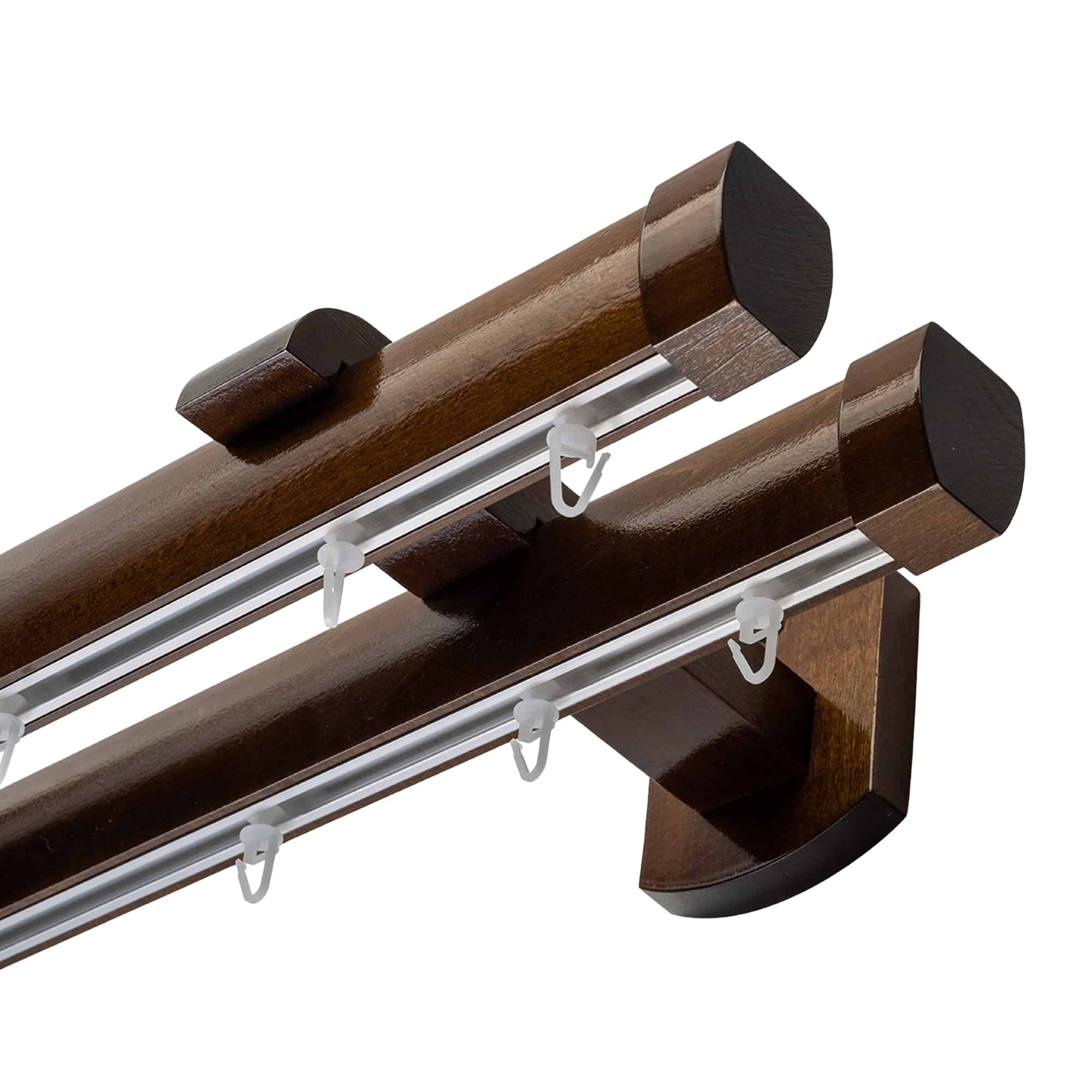 Domino két alumíniumsínes profilkarnis nuc Domino két alumíniumsínes profilkarnis Dió