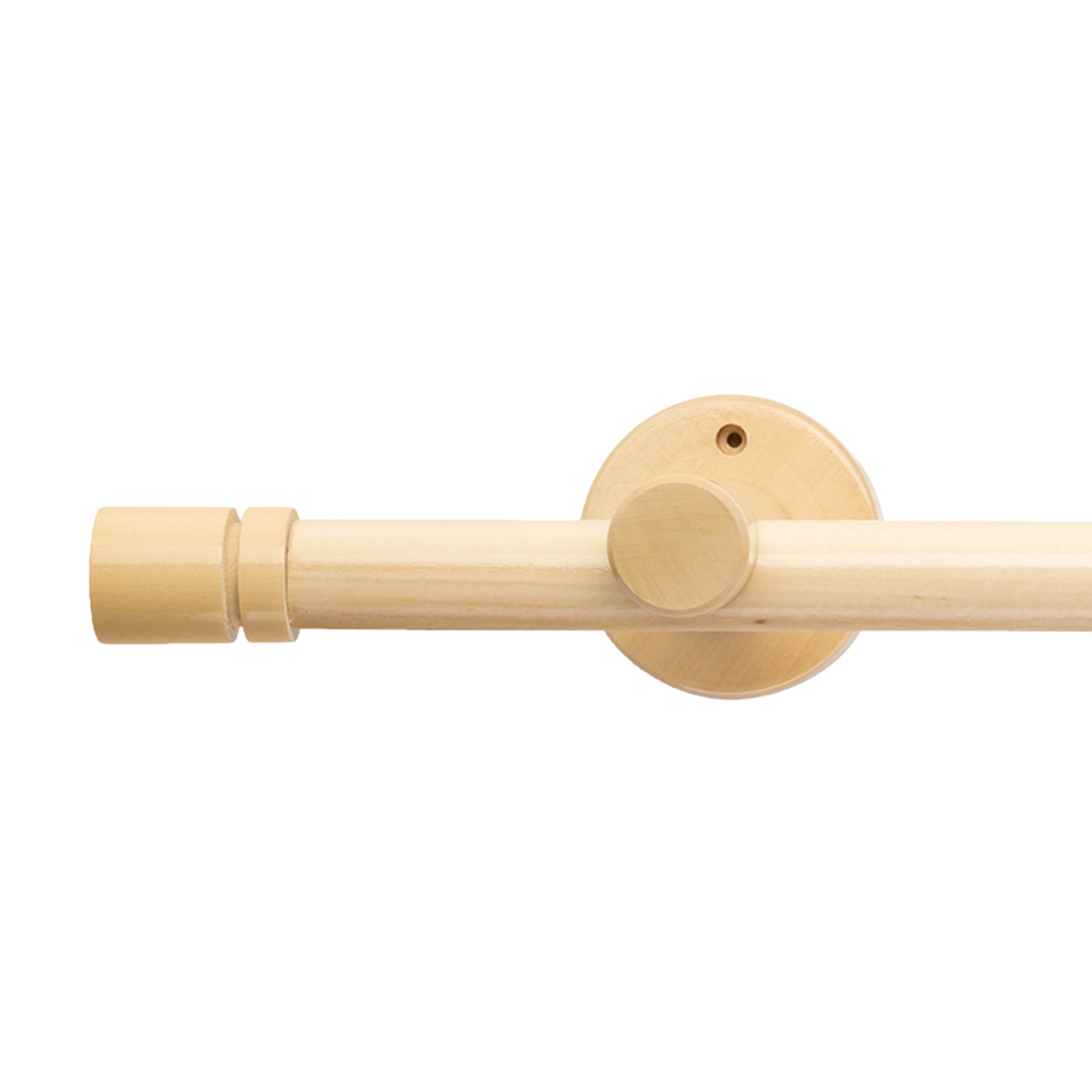 Cilindrikus egy alumíniumsínes fa rúdkarnis natur Cilindrikus egy alumíniumsínes fa rúdkarnis Natúr