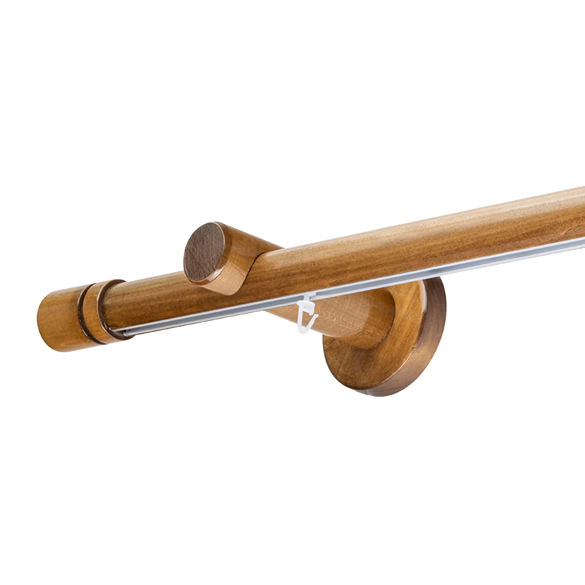 Cilindrikus egy alumíniumsínes fa rúdkarnis stejar Cilindrikus egy alumíniumsínes fa rúdkarnis Tölgy