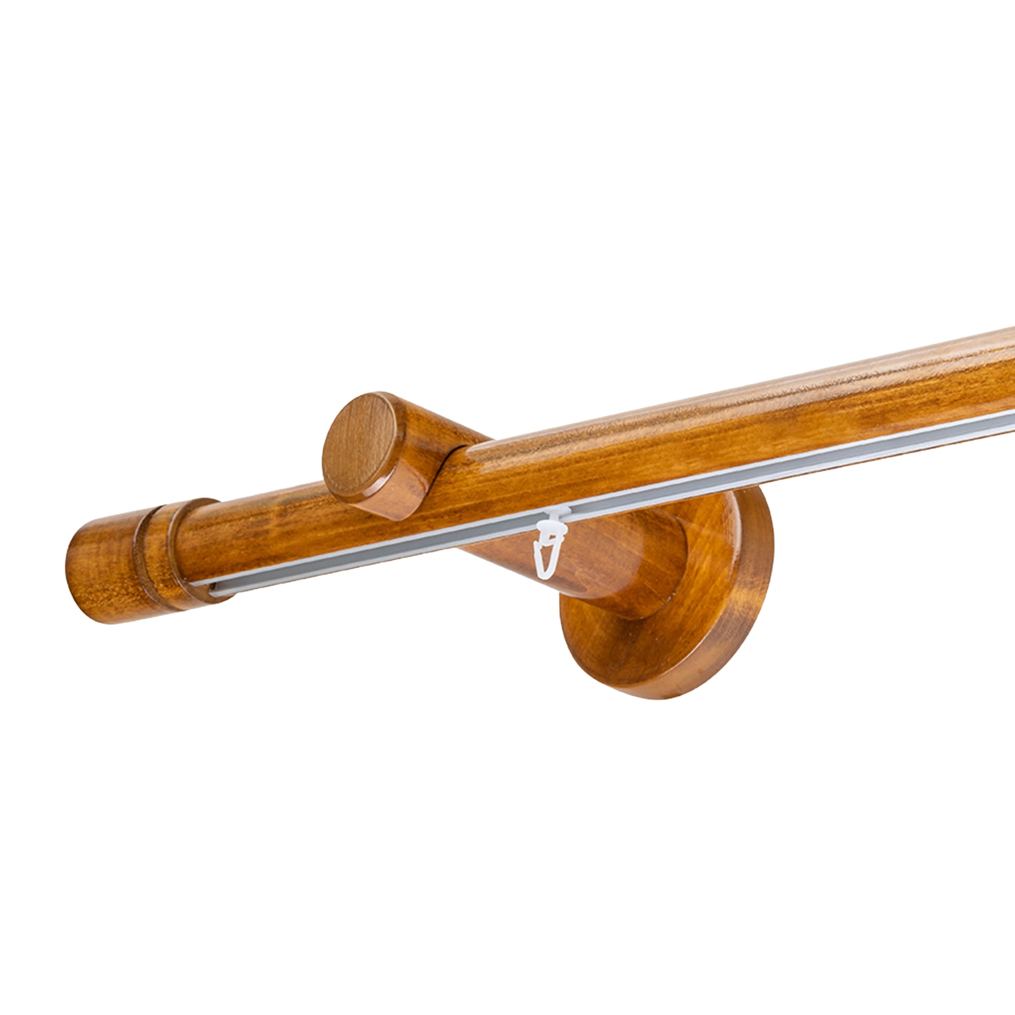 Cilindrikus egy alumíniumsínes fa rúdkarnis stejar_auriu Cilindrikus egy alumíniumsínes fa rúdkarnis Stejar_auriu