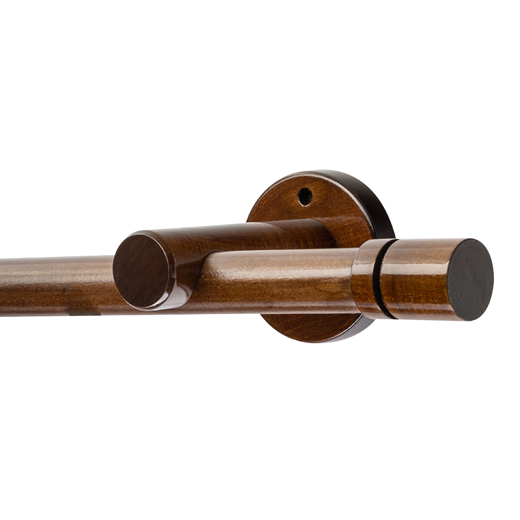 Cilindrikus egy alumíniumsínes fa rúdkarnis nuc Cilindrikus egy alumíniumsínes fa rúdkarnis Dió