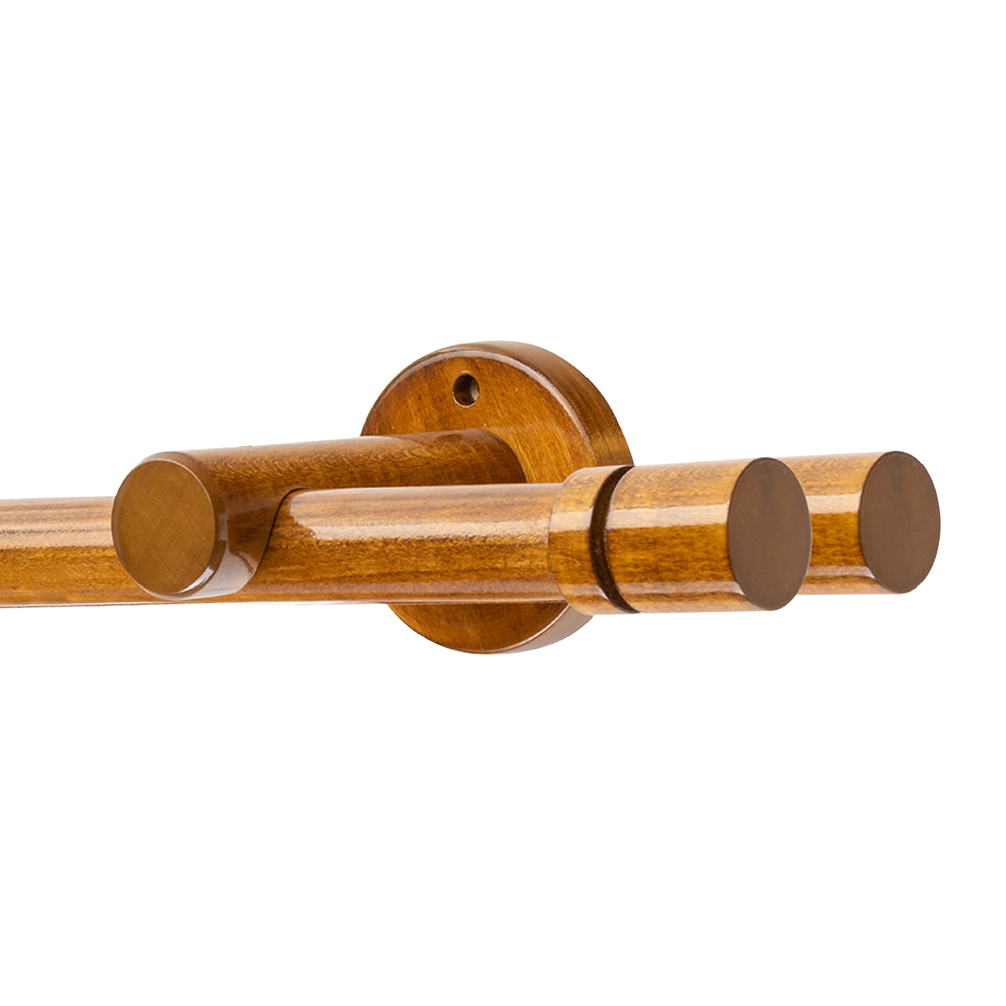 Cilindrikus két alumíniumsínes fa rúdkarnis stejar_auriu Cilindrikus két alumíniumsínes fa rúdkarnis Stejar_auriu