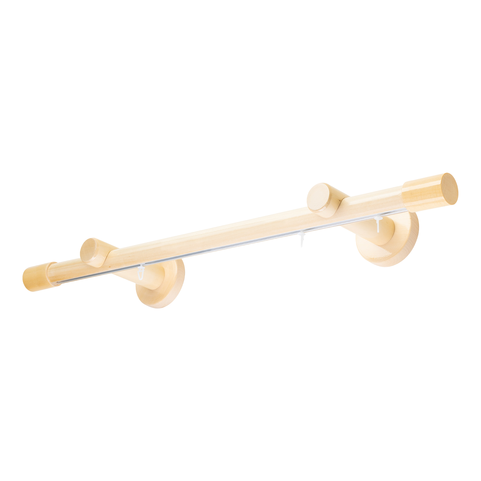 Luna egy alumíniumsínes fa rúdkarnis natur Luna egy alumíniumsínes fa rúdkarnis Natúr