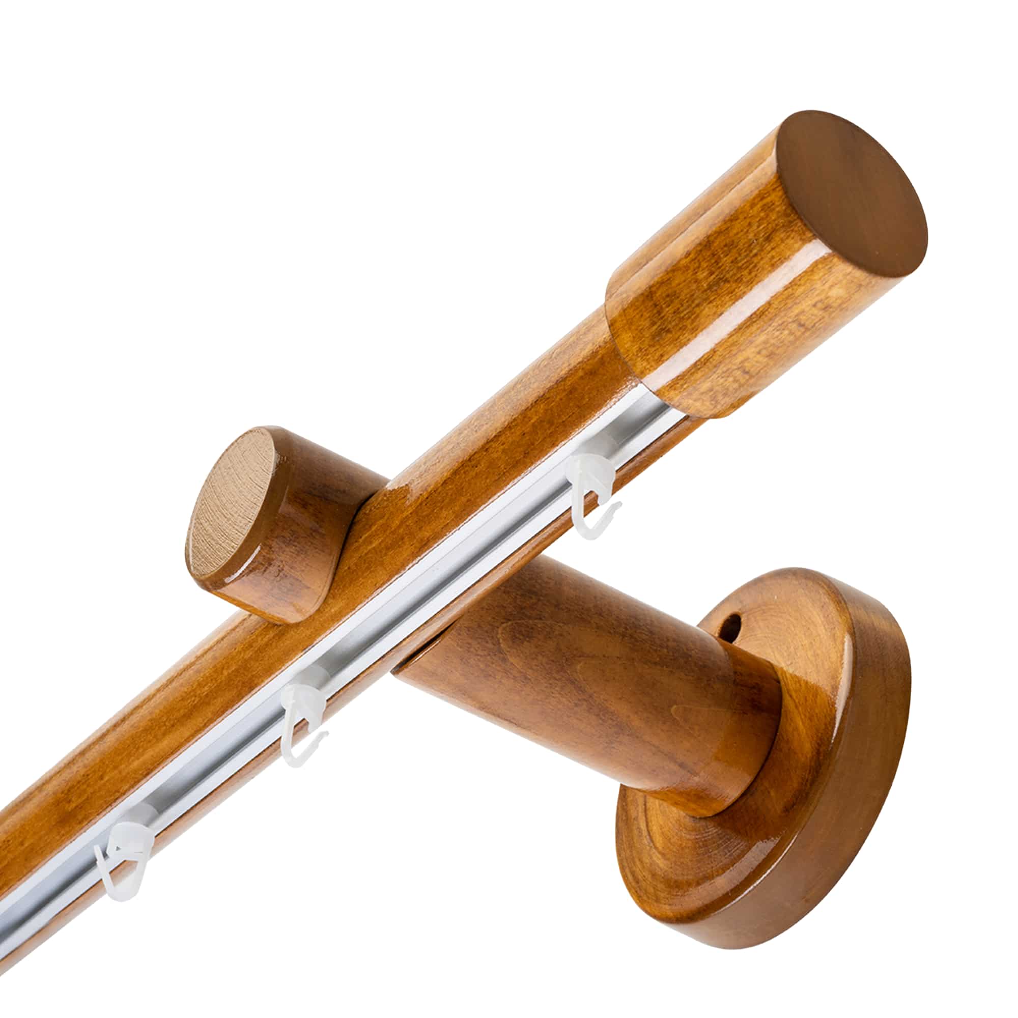 Luna egy alumíniumsínes fa rúdkarnis stejar_auriu Luna egy alumíniumsínes fa rúdkarnis Stejar_auriu