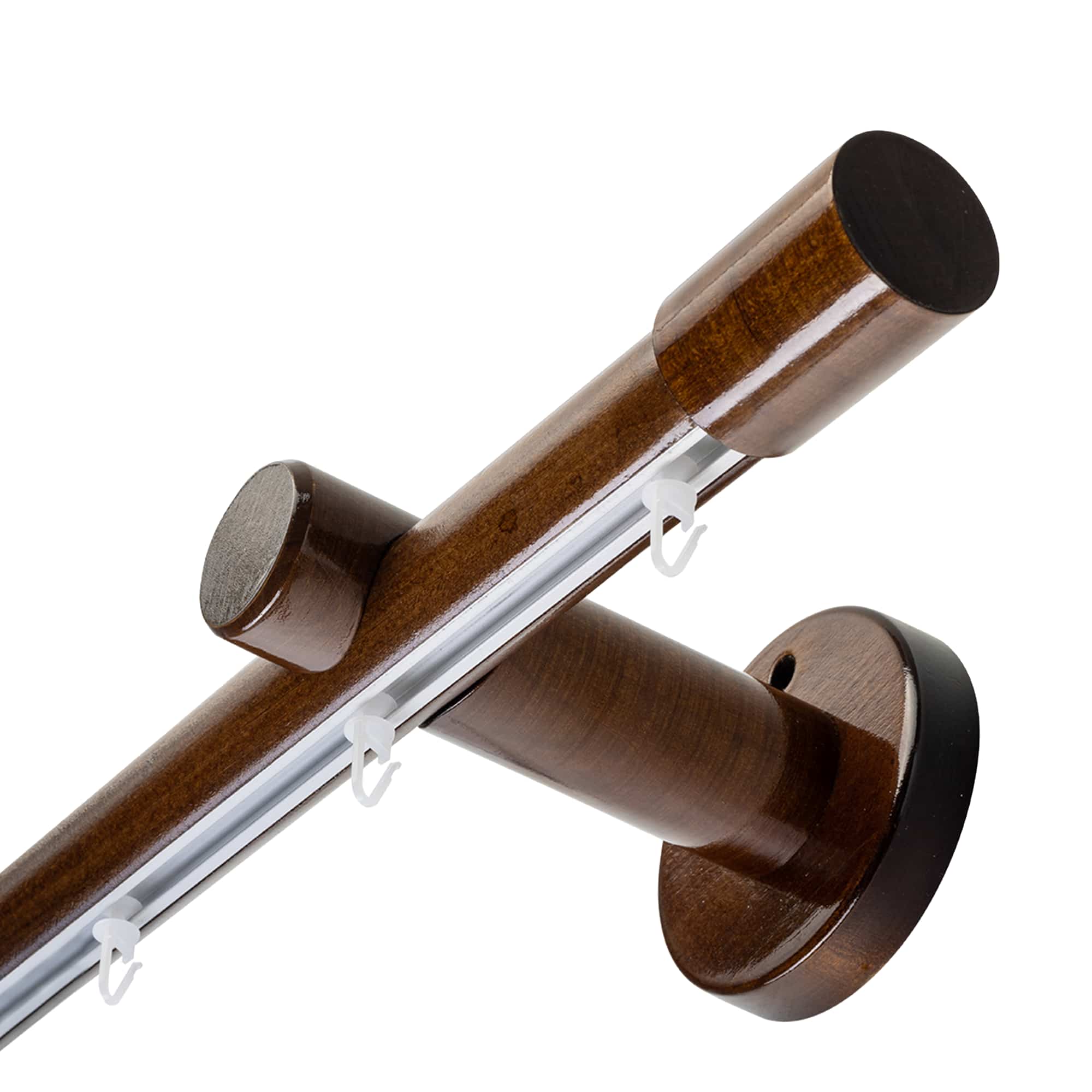 Luna egy alumíniumsínes fa rúdkarnis nuc Luna egy alumíniumsínes fa rúdkarnis Dió