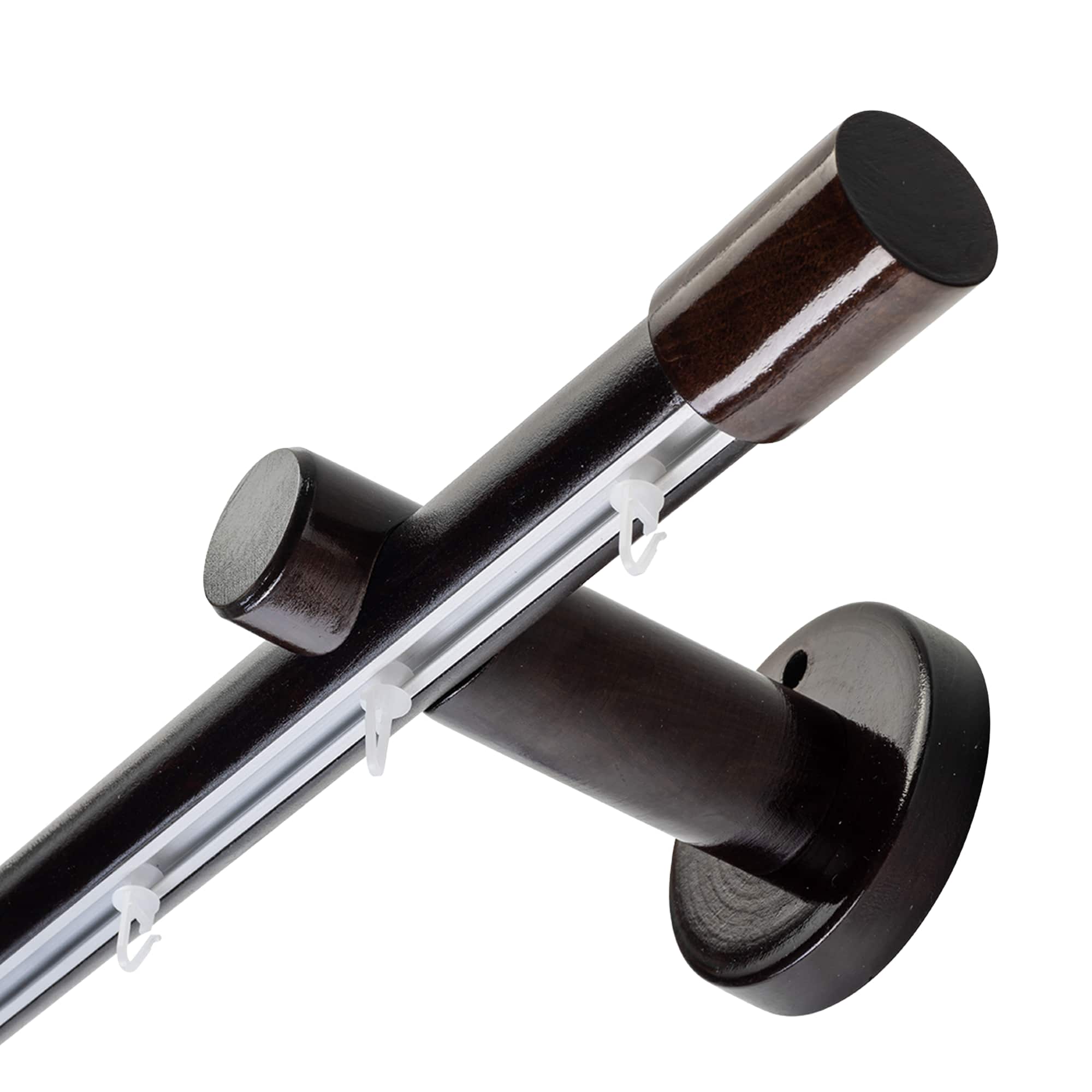 Luna egy alumíniumsínes fa rúdkarnis wenge Luna egy alumíniumsínes fa rúdkarnis Wenge