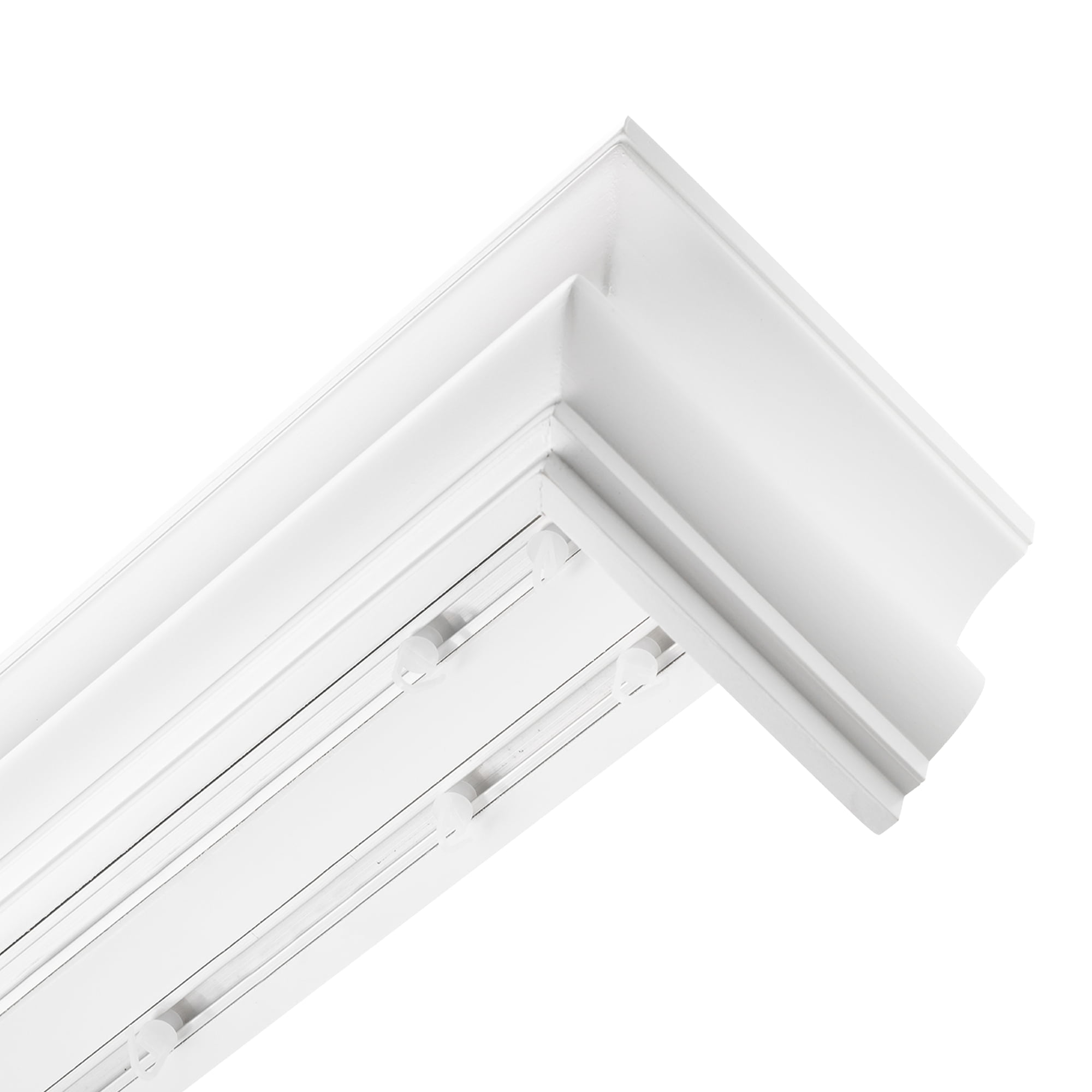 Athéna fa előlapos függönykarnis alb Athéna fa előlapos függönykarnis Fehér