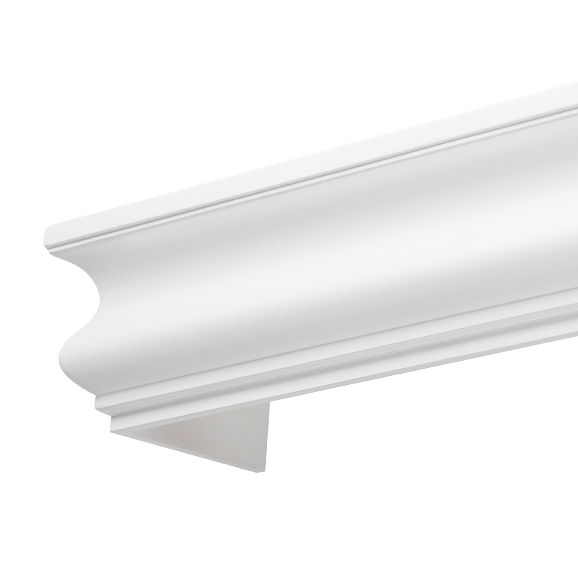 Athéna fa előlapos függönykarnis alb Athéna fa előlapos függönykarnis Fehér