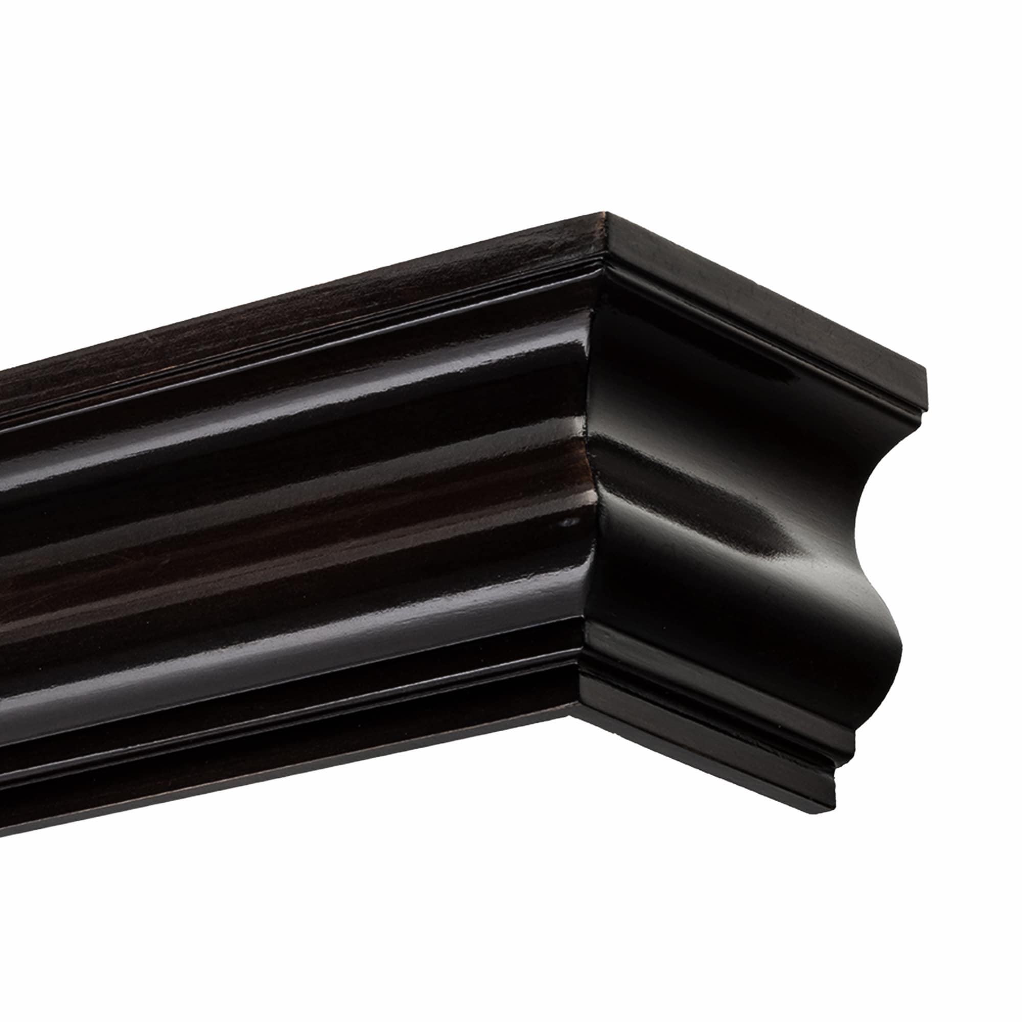 Athéna fa előlapos függönykarnis negru Athéna fa előlapos függönykarnis Fekete