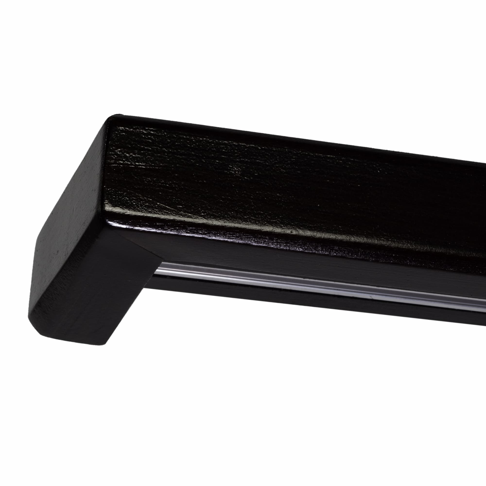 Négyzet kétsoros fa előlapos sín negru Négyzet kétsoros fa előlapos sín Fekete