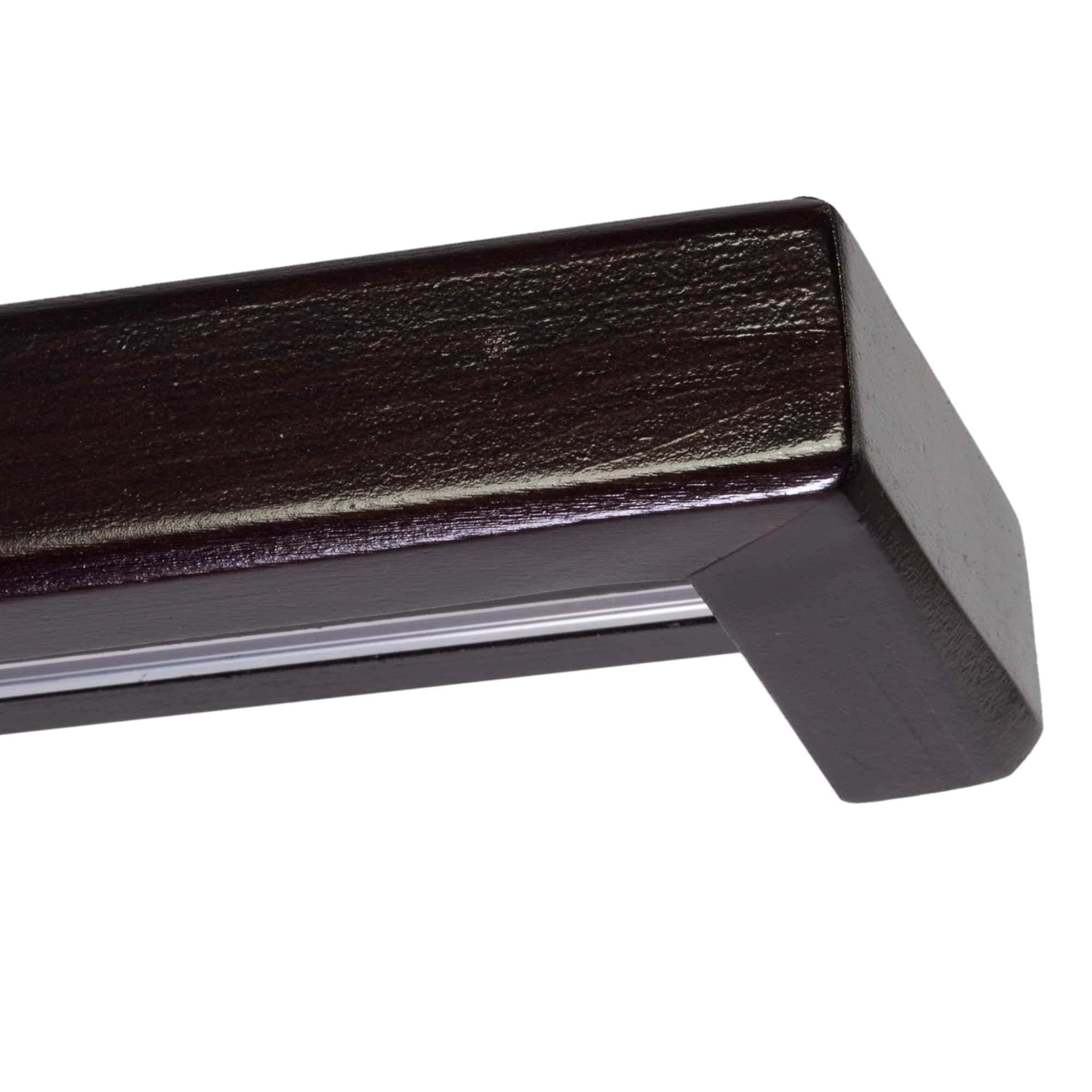 Négyzet kétsoros fa előlapos sín wenge Négyzet kétsoros fa előlapos sín Wenge