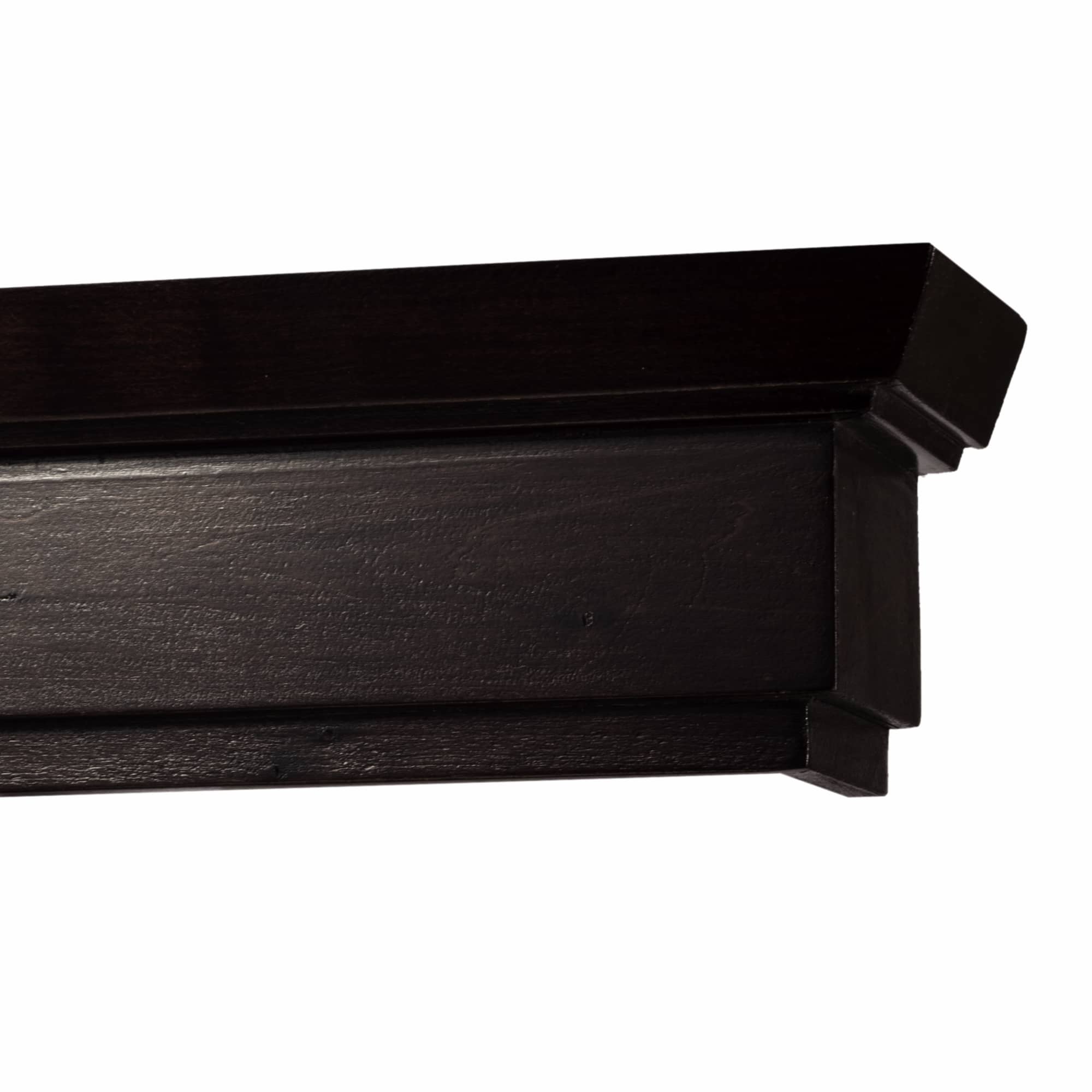 Konik fa előlapos függönykarnis negru Konik fa előlapos függönykarnis Fekete