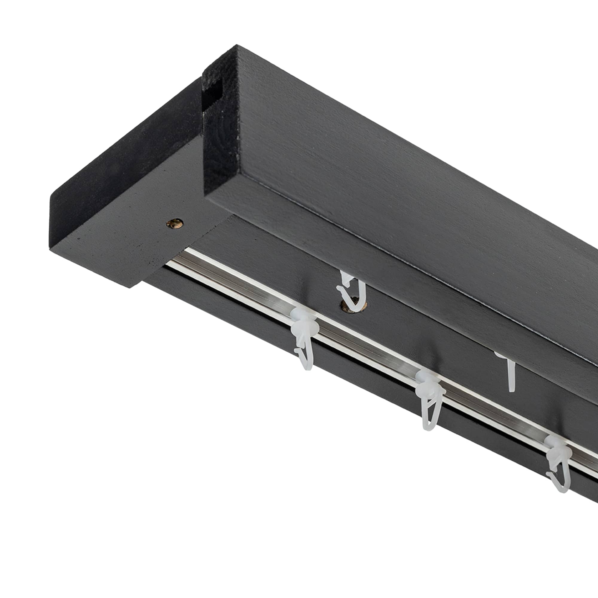 Kétsoros Travetto fa előlapos sín negru Kétsoros Travetto fa előlapos sín Fekete