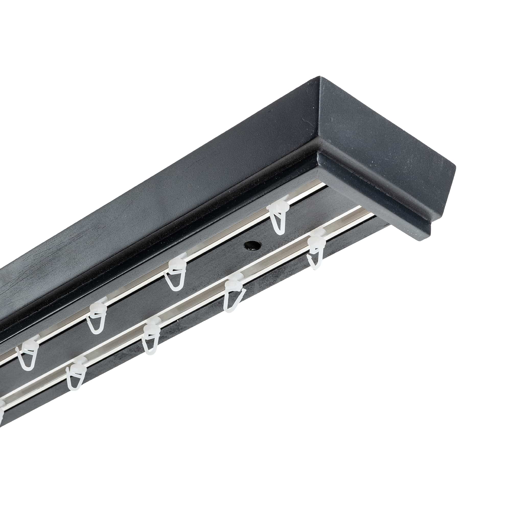 Konik kétsoros fa előlapos sín negru Konik kétsoros fa előlapos sín Fekete