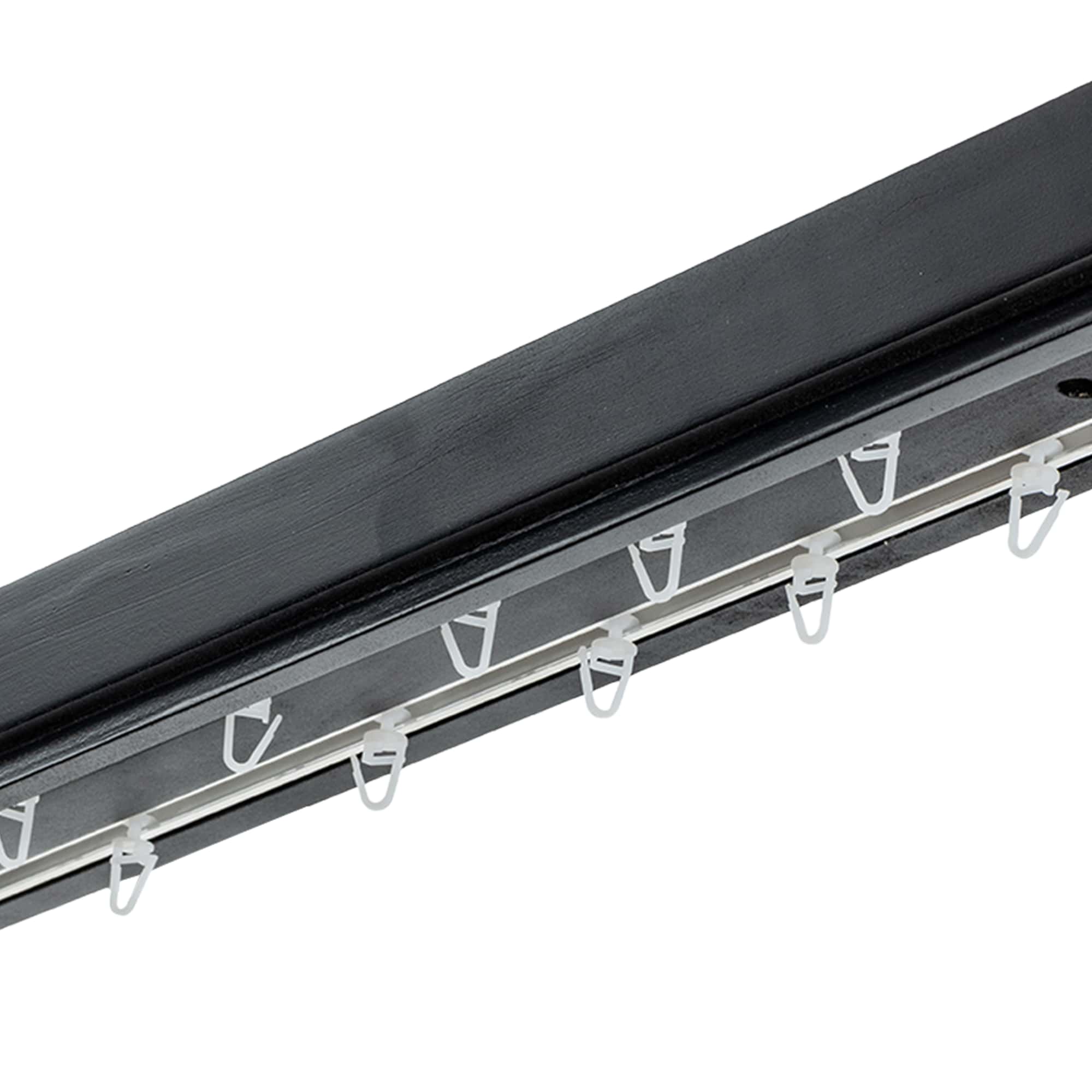 Konik kétsoros fa előlapos sín negru Konik kétsoros fa előlapos sín Fekete