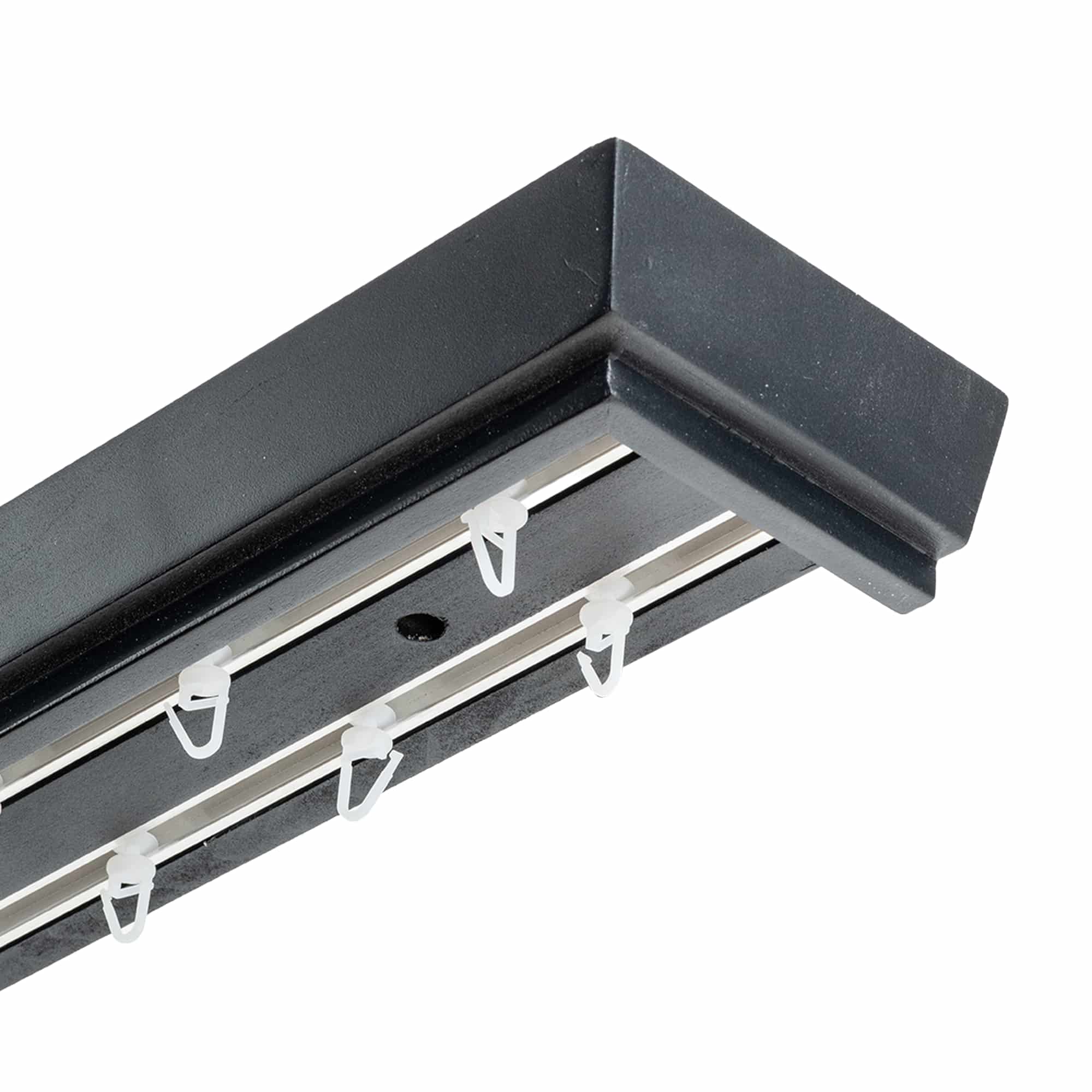 Konik kétsoros fa előlapos sín negru Konik kétsoros fa előlapos sín Fekete