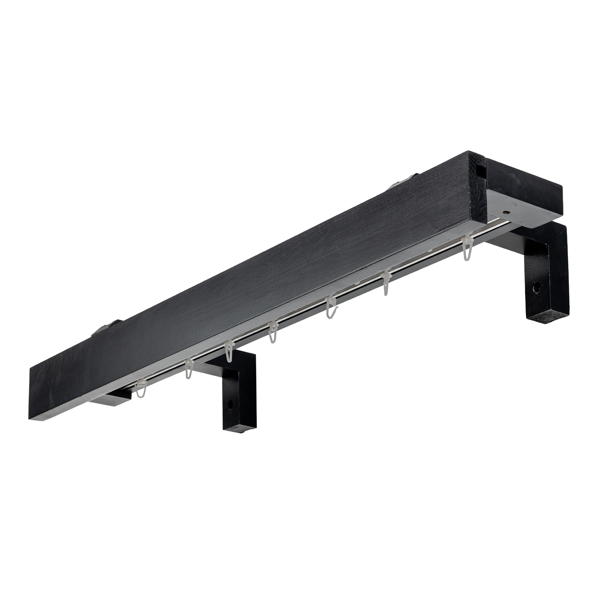 Kétsoros Travetto fa előlapos sín negru Kétsoros Travetto fa előlapos sín Fekete