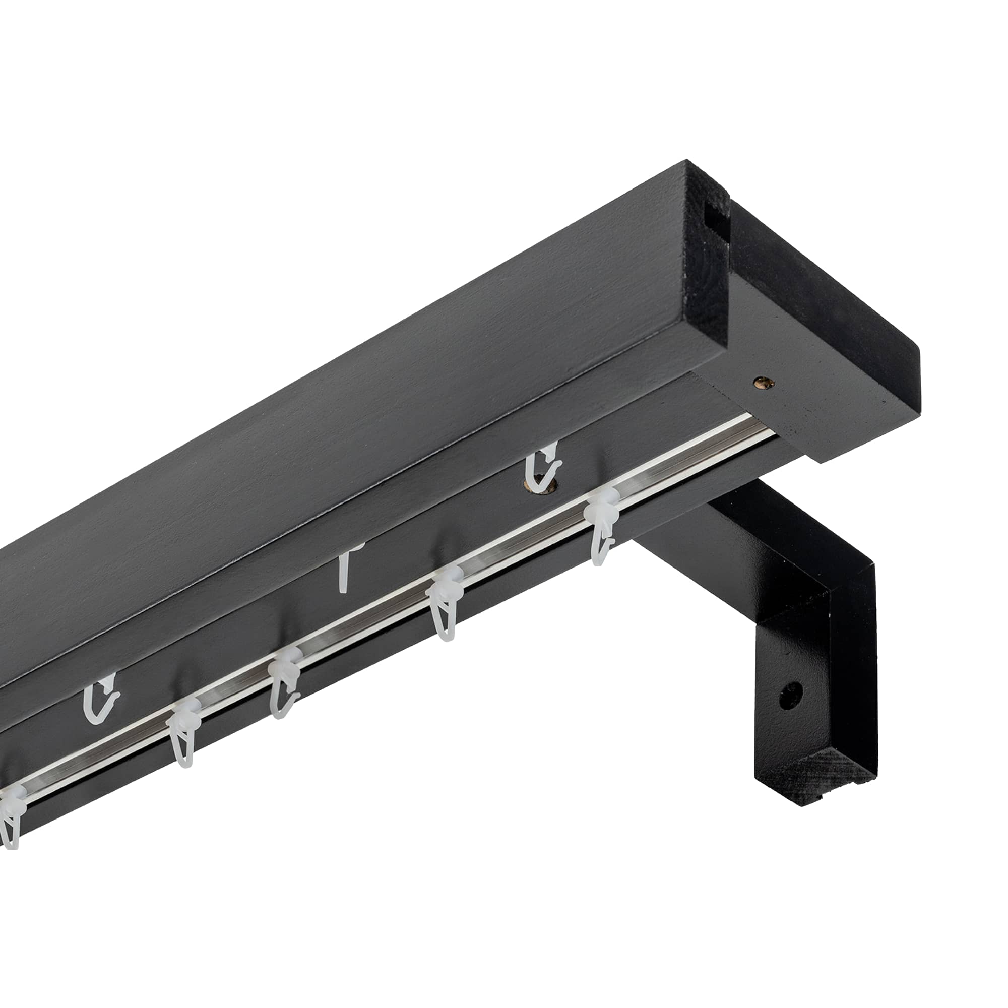 Kétsoros Travetto fa előlapos sín negru Kétsoros Travetto fa előlapos sín Fekete