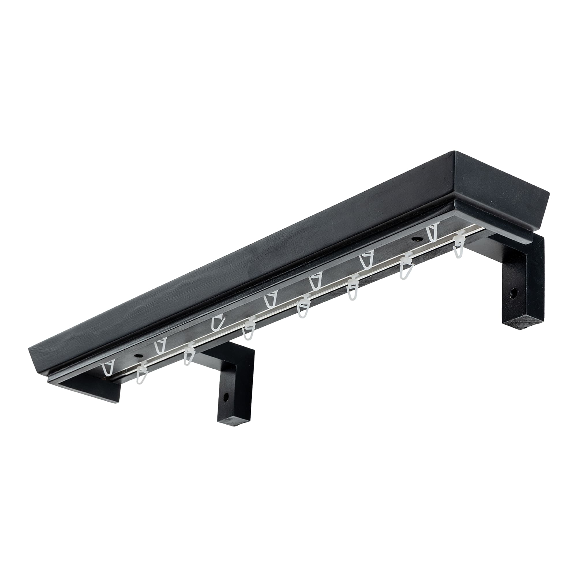 Konik kétsoros fa előlapos sín negru Konik kétsoros fa előlapos sín Fekete