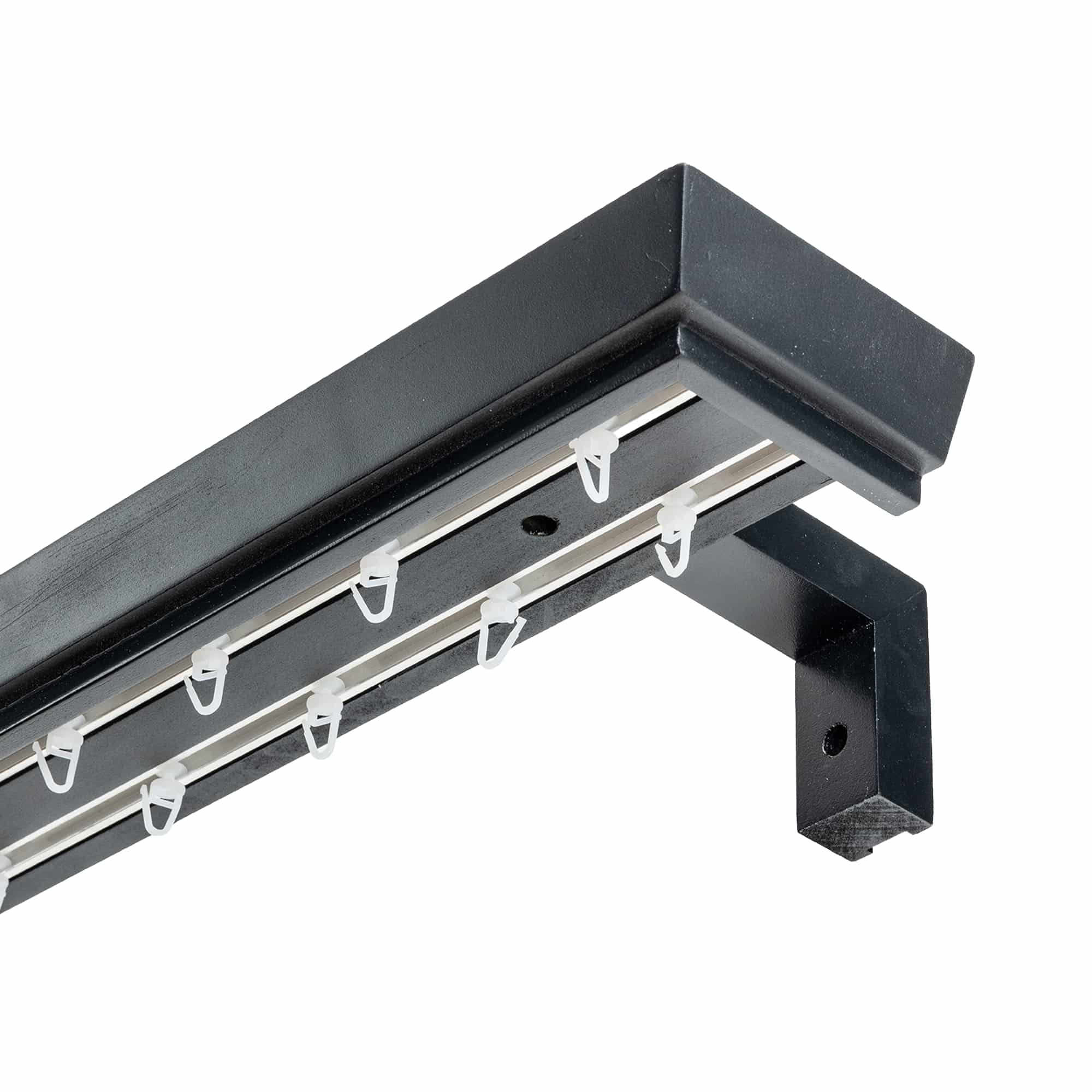 Konik kétsoros fa előlapos sín negru Konik kétsoros fa előlapos sín Fekete