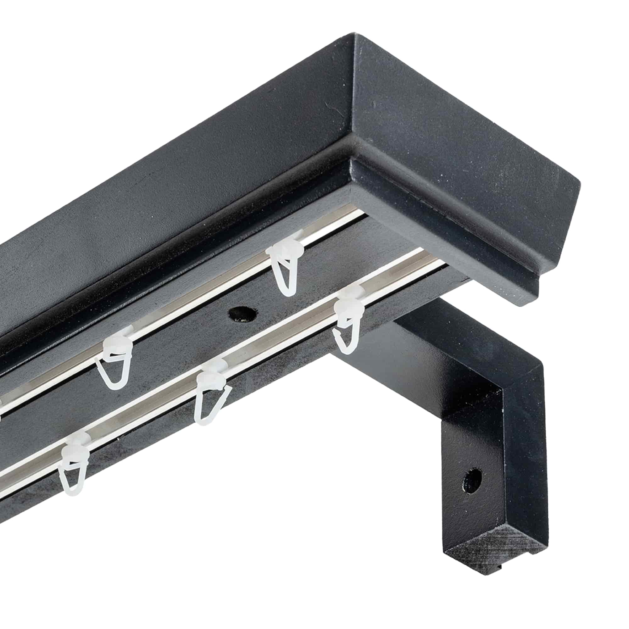 Konik kétsoros fa előlapos sín negru Konik kétsoros fa előlapos sín Fekete