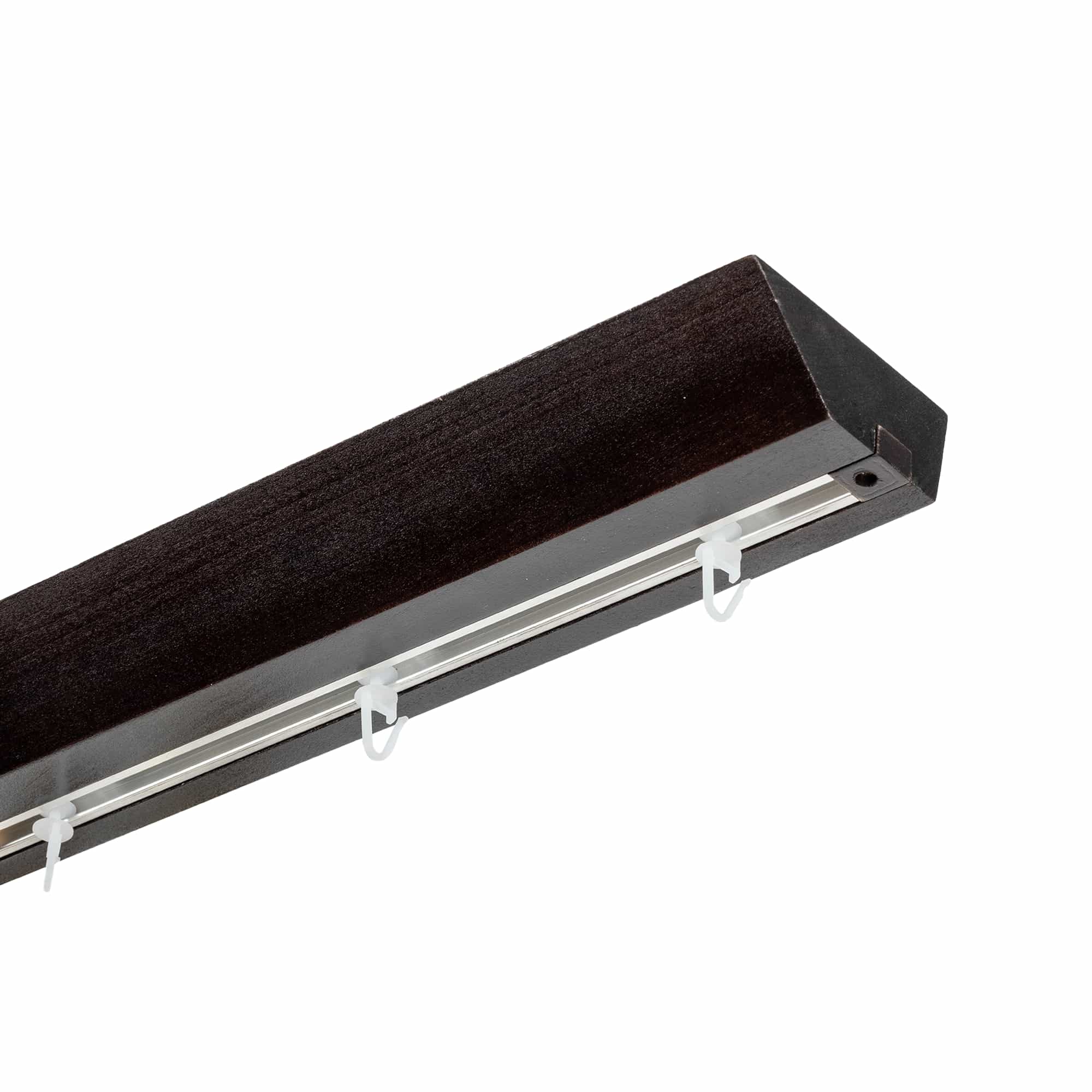 Prémium egysoros fa karnis, falra vagy mennyezetre, alumíniumsínnel Knauern negru Prémium egysoros fa karnis, falra vagy mennyezetre, alumíniumsínnel Knauern Fekete