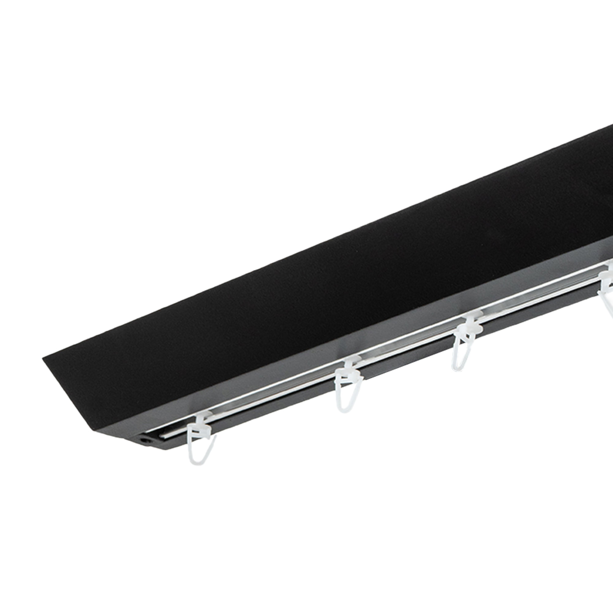 Prémium egysoros fa karnis, falra vagy mennyezetre, alumíniumsínnel Knauern negru Prémium egysoros fa karnis, falra vagy mennyezetre, alumíniumsínnel Knauern Fekete