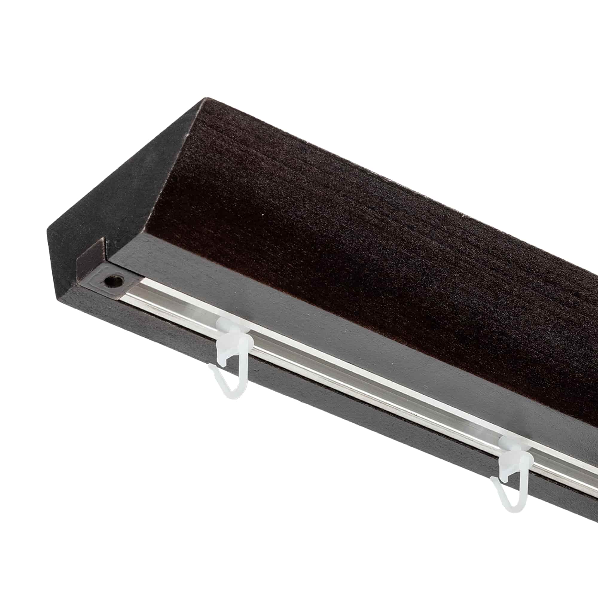 Prémium egysoros fa karnis, falra vagy mennyezetre, alumíniumsínnel Knauern negru Prémium egysoros fa karnis, falra vagy mennyezetre, alumíniumsínnel Knauern Fekete