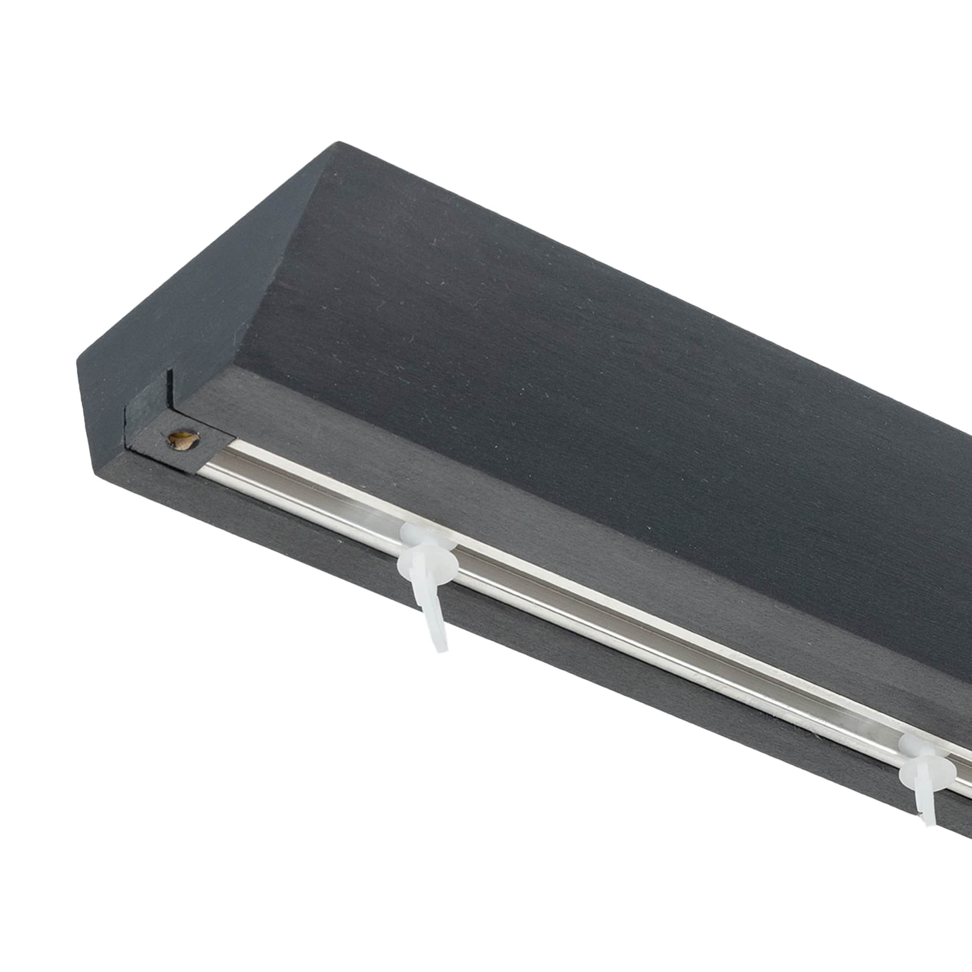 Prémium egysoros fa karnis, falra vagy mennyezetre, alumíniumsínnel Knauern gri_antracit Prémium egysoros fa karnis, falra vagy mennyezetre, alumíniumsínnel Knauern Gri_antracit