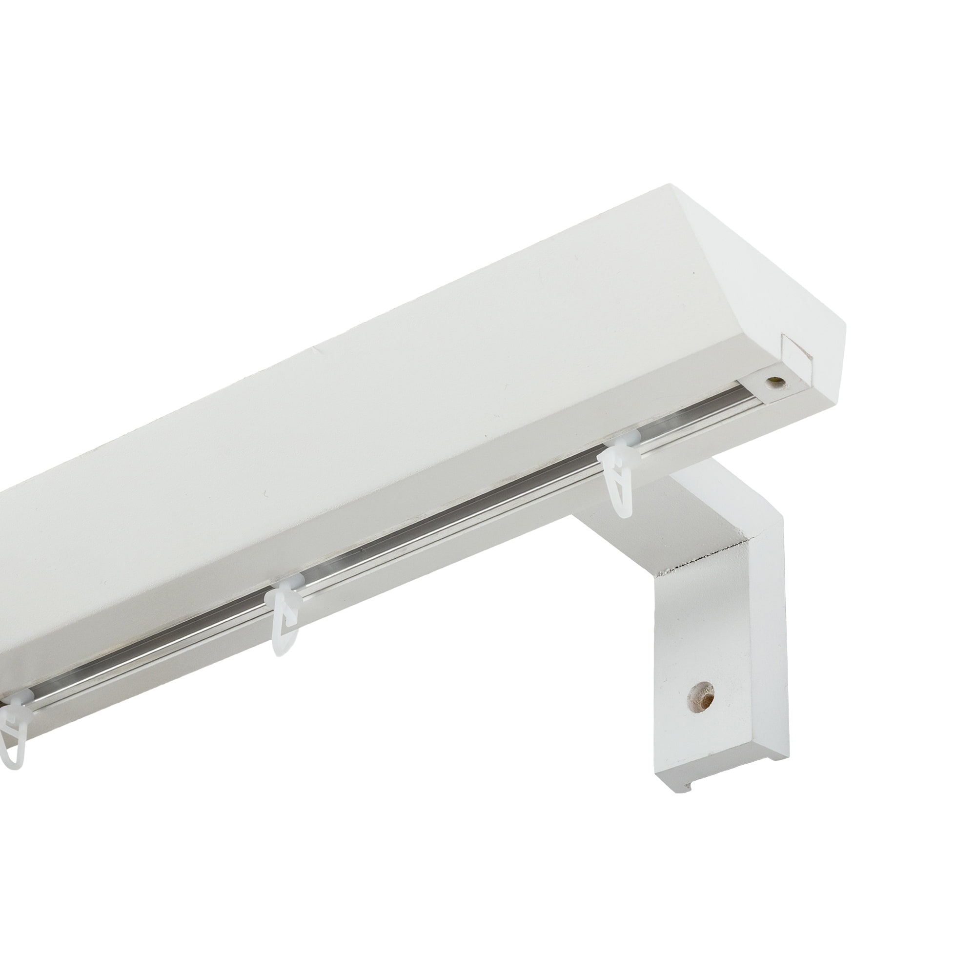 Prémium egysoros fa karnis, falra vagy mennyezetre, alumíniumsínnel Knauern alb Prémium egysoros fa karnis, falra vagy mennyezetre, alumíniumsínnel Knauern Fehér