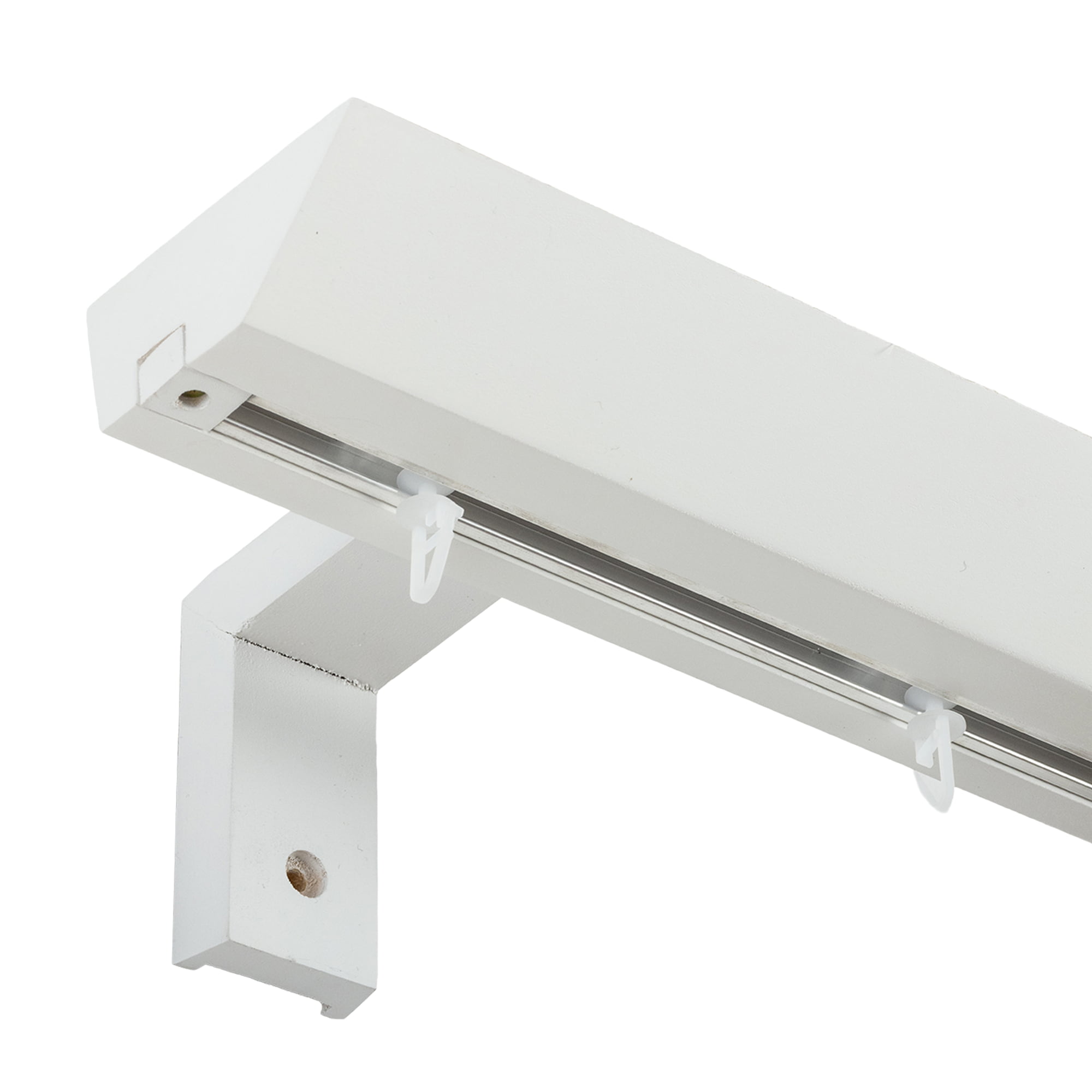 Prémium egysoros fa karnis, falra vagy mennyezetre, alumíniumsínnel Knauern alb Prémium egysoros fa karnis, falra vagy mennyezetre, alumíniumsínnel Knauern Fehér