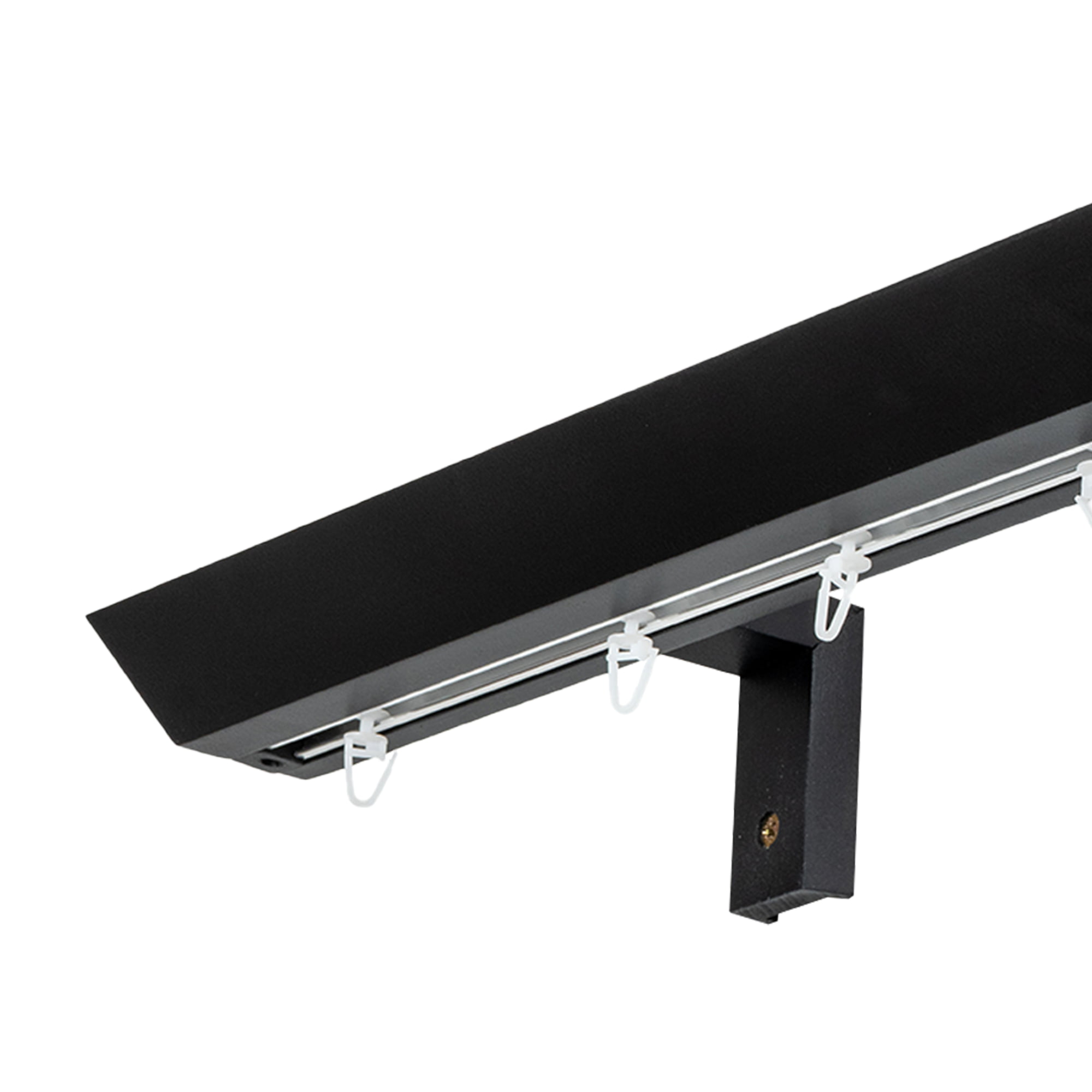 Prémium egysoros fa karnis, falra vagy mennyezetre, alumíniumsínnel Knauern negru Prémium egysoros fa karnis, falra vagy mennyezetre, alumíniumsínnel Knauern Fekete