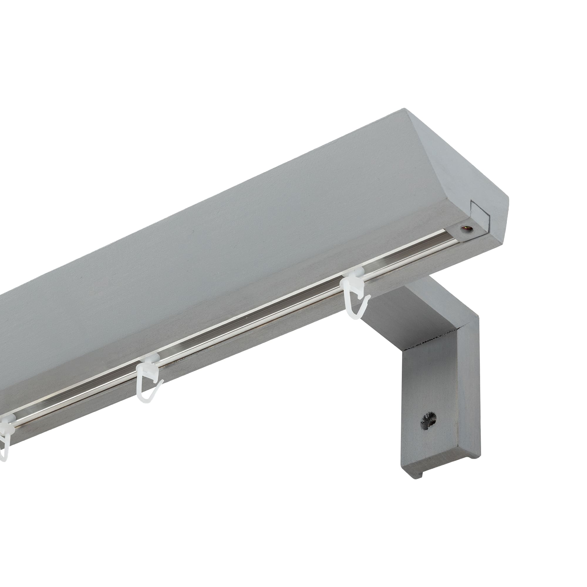 Prémium egysoros fa karnis, falra vagy mennyezetre, alumíniumsínnel Knauern gri_fereastra Prémium egysoros fa karnis, falra vagy mennyezetre, alumíniumsínnel Knauern Gri_fereastra