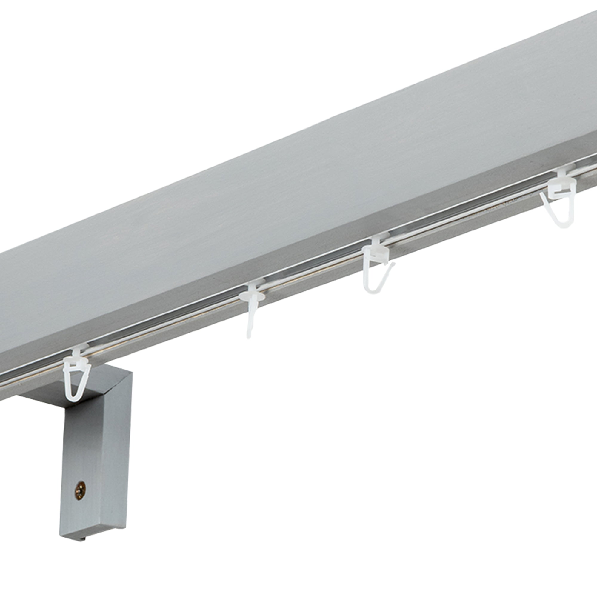 Prémium egysoros fa karnis, falra vagy mennyezetre, alumíniumsínnel Knauern gri_fereastra Prémium egysoros fa karnis, falra vagy mennyezetre, alumíniumsínnel Knauern Gri_fereastra