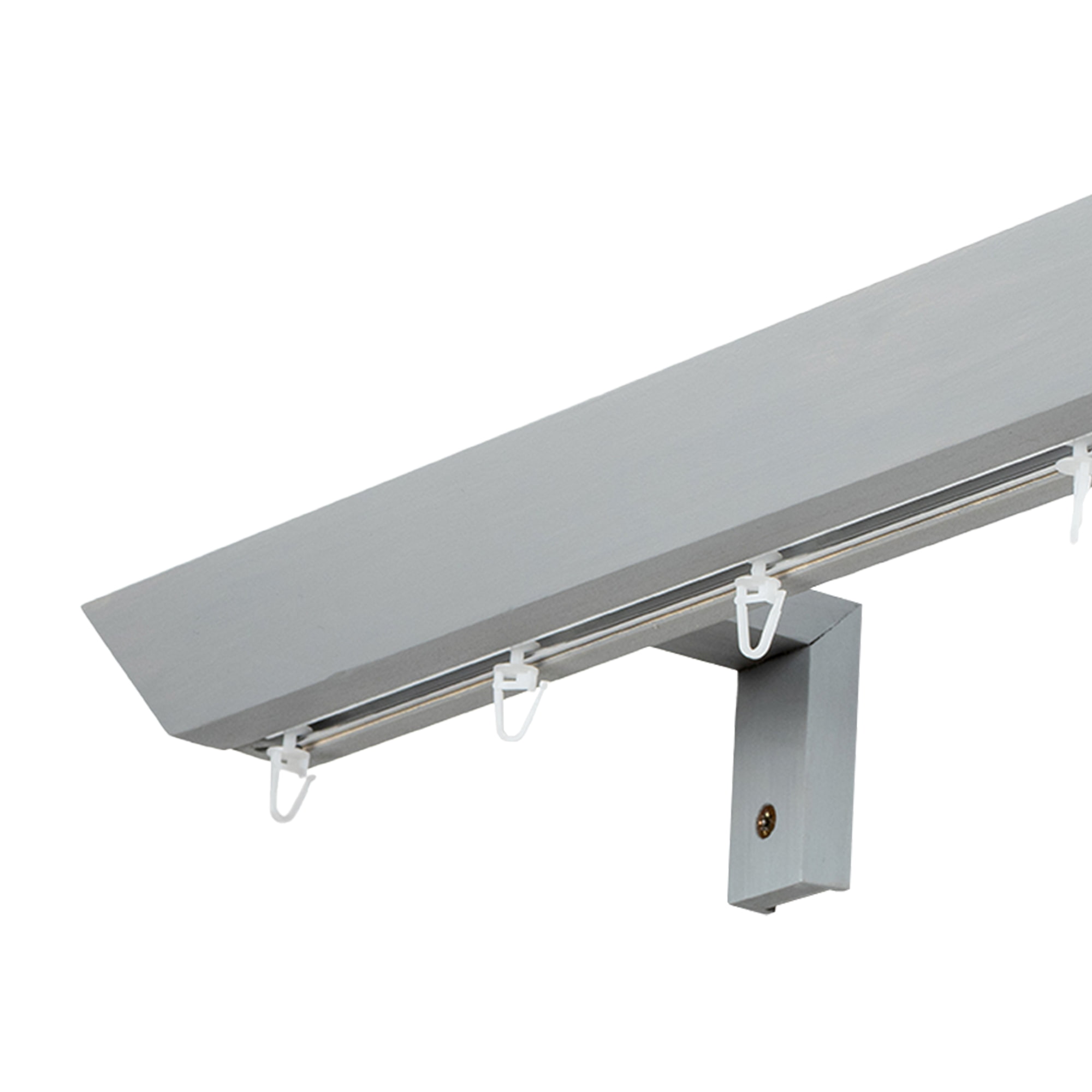 Prémium egysoros fa karnis, falra vagy mennyezetre, alumíniumsínnel Knauern gri_fereastra Prémium egysoros fa karnis, falra vagy mennyezetre, alumíniumsínnel Knauern Gri_fereastra