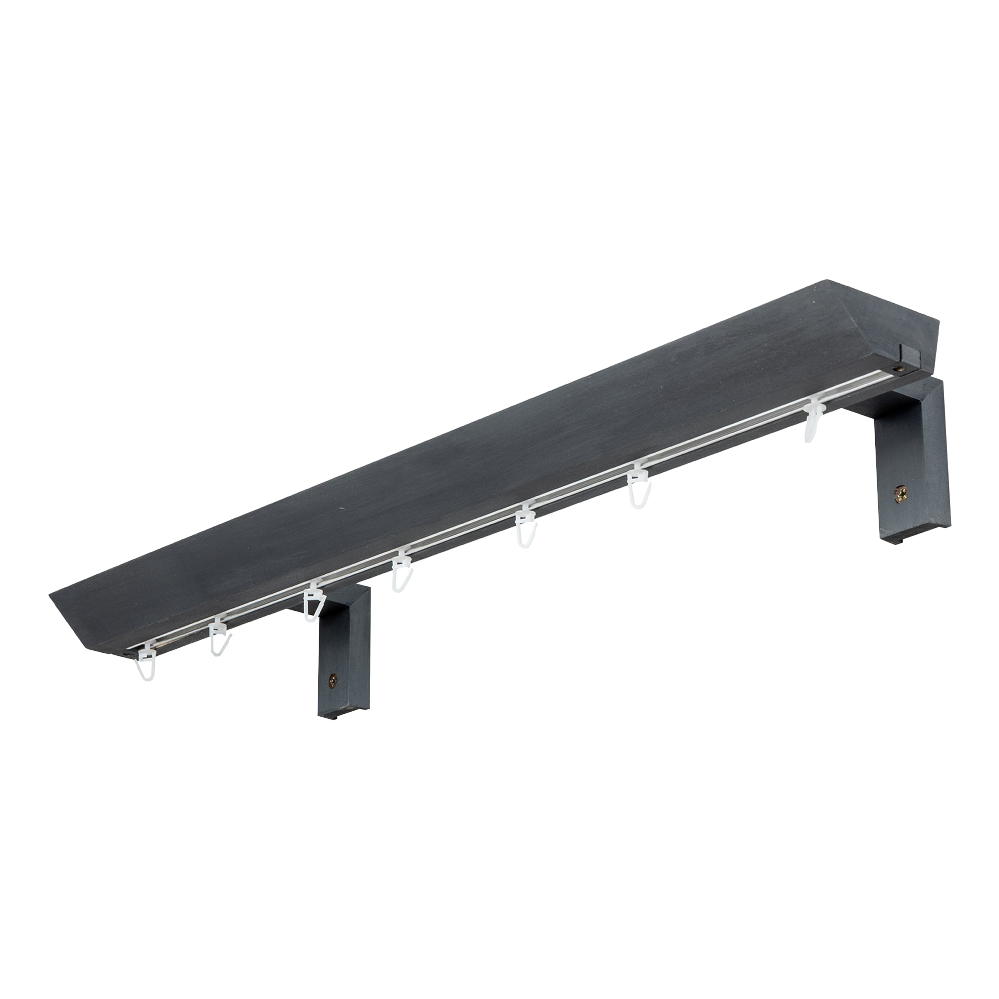 Prémium egysoros fa karnis, falra vagy mennyezetre, alumíniumsínnel Knauern gri_antracit Prémium egysoros fa karnis, falra vagy mennyezetre, alumíniumsínnel Knauern Gri_antracit