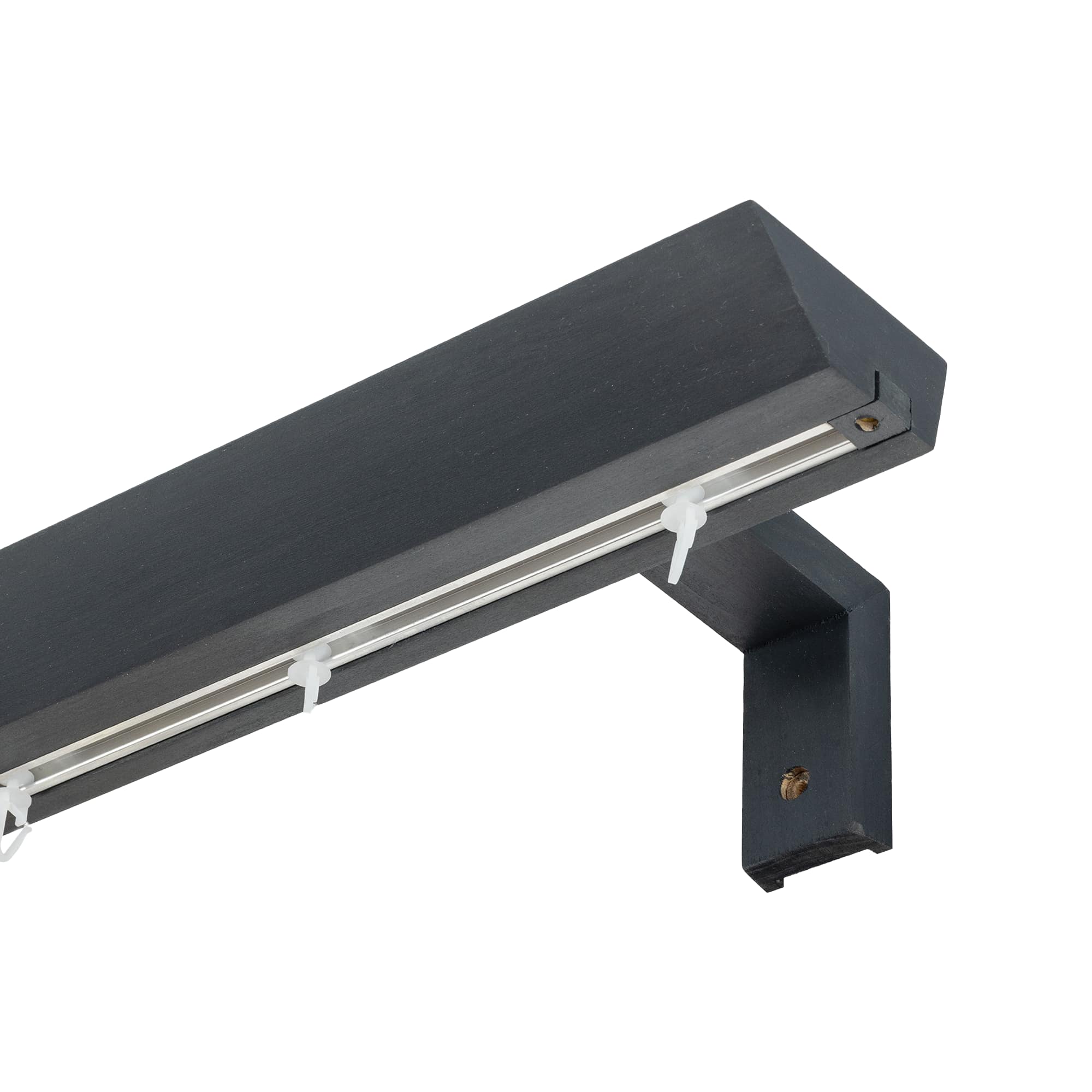 Prémium egysoros fa karnis, falra vagy mennyezetre, alumíniumsínnel Knauern gri_antracit Prémium egysoros fa karnis, falra vagy mennyezetre, alumíniumsínnel Knauern Gri_antracit