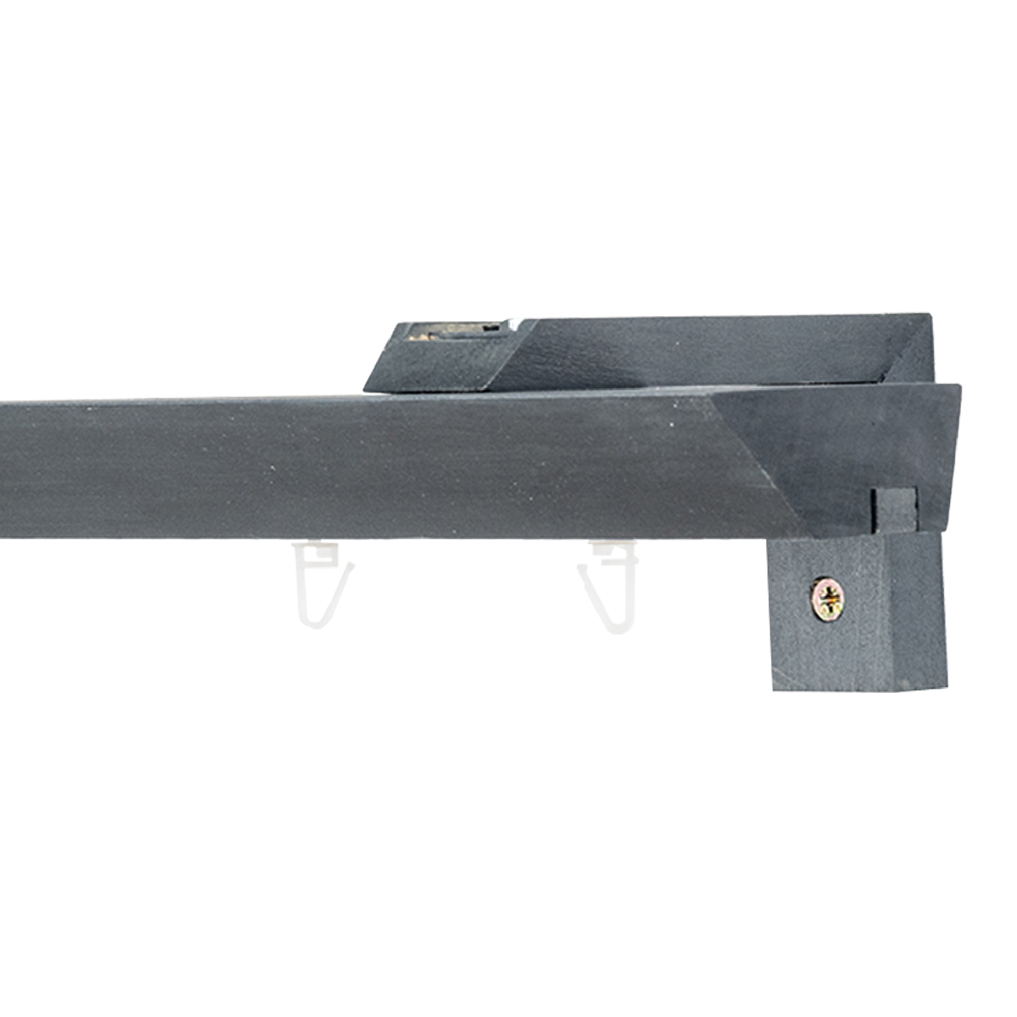 Prémium egysoros fa karnis, falra vagy mennyezetre, alumíniumsínnel Knauern gri_antracit Prémium egysoros fa karnis, falra vagy mennyezetre, alumíniumsínnel Knauern Gri_antracit